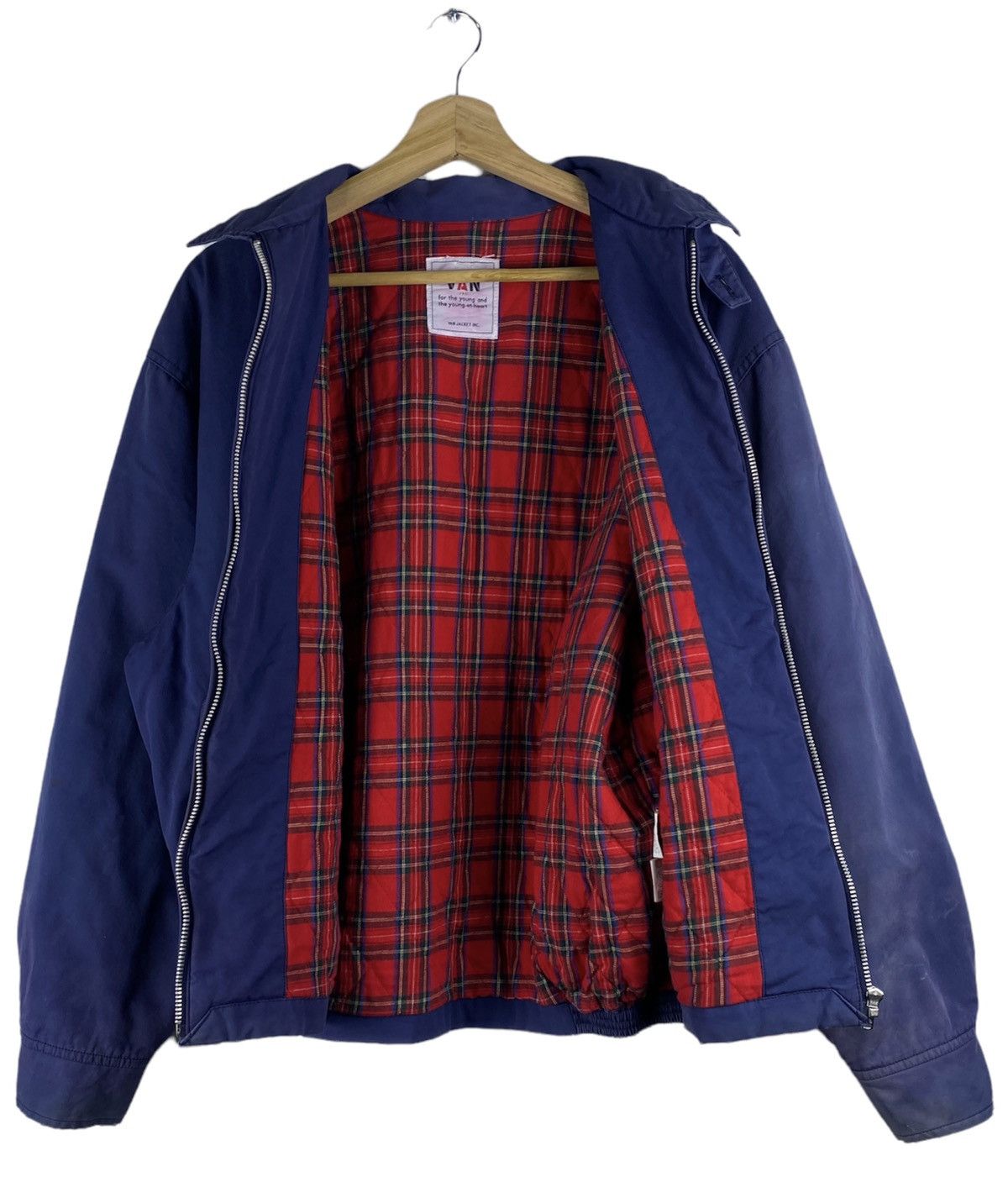Van GONE 🔥 Vintage 90s Van Jac SpellOut Bomber Jacket Size US L / EU 52-54 / 3 - 2 Thumbnail