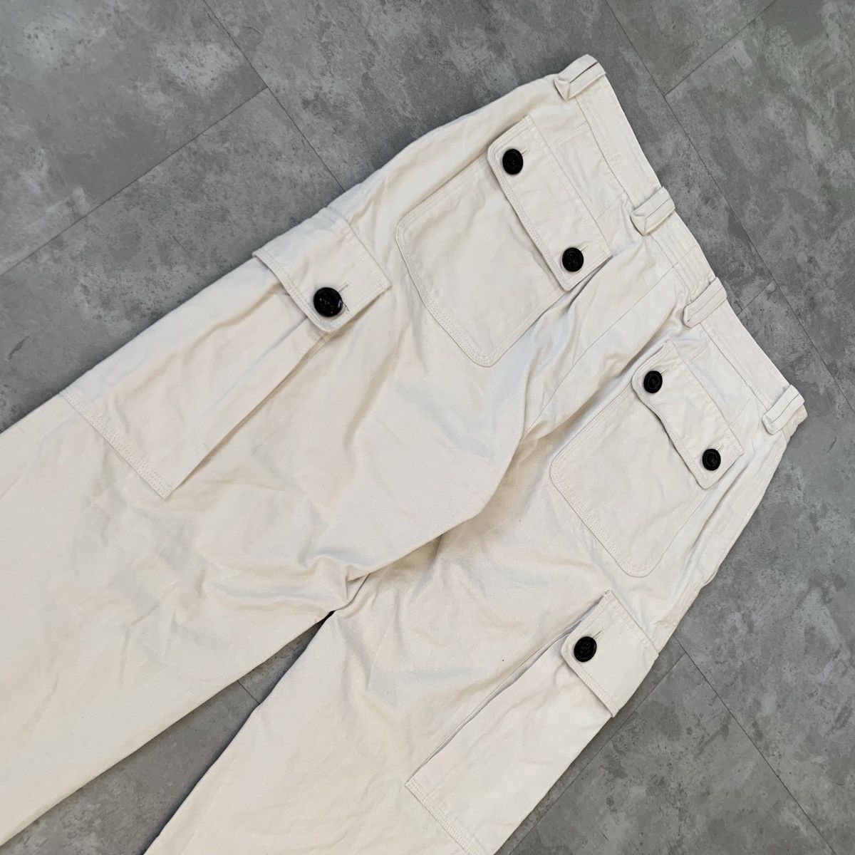 Burberry BURBERRY Cargo Pants Trousers Beige Cotton Army 32 Size US 32 / EU 48 - 4 Thumbnail