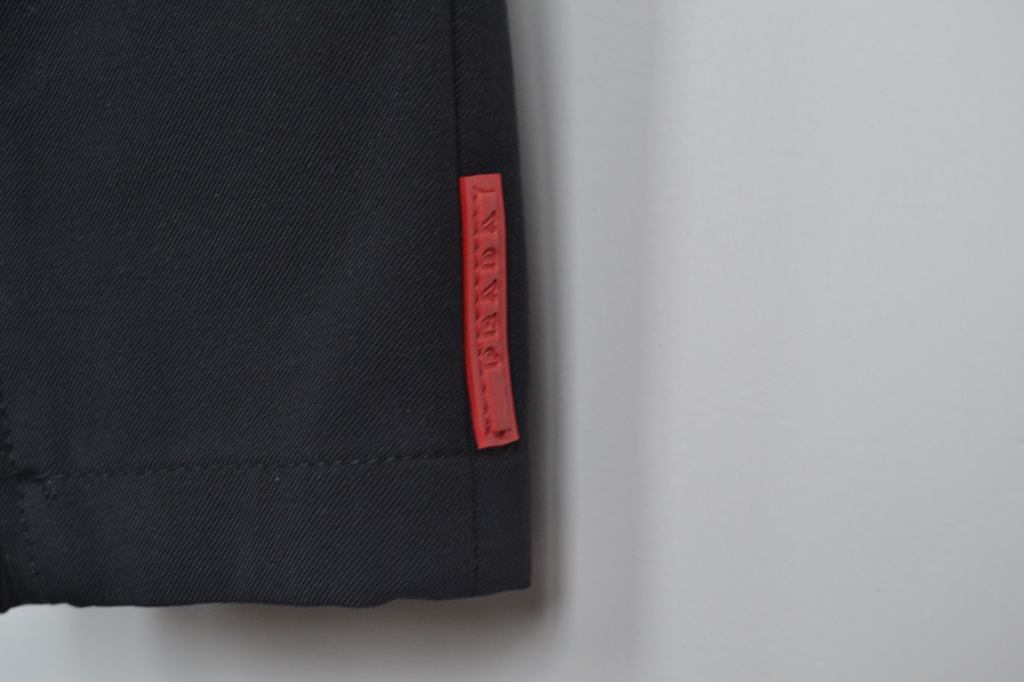 Prada 🔴 PRADA Pants Trousers Sport Nylon Red Tab Zip Black Size 28" / US 6 / IT 42 - 7 Thumbnail