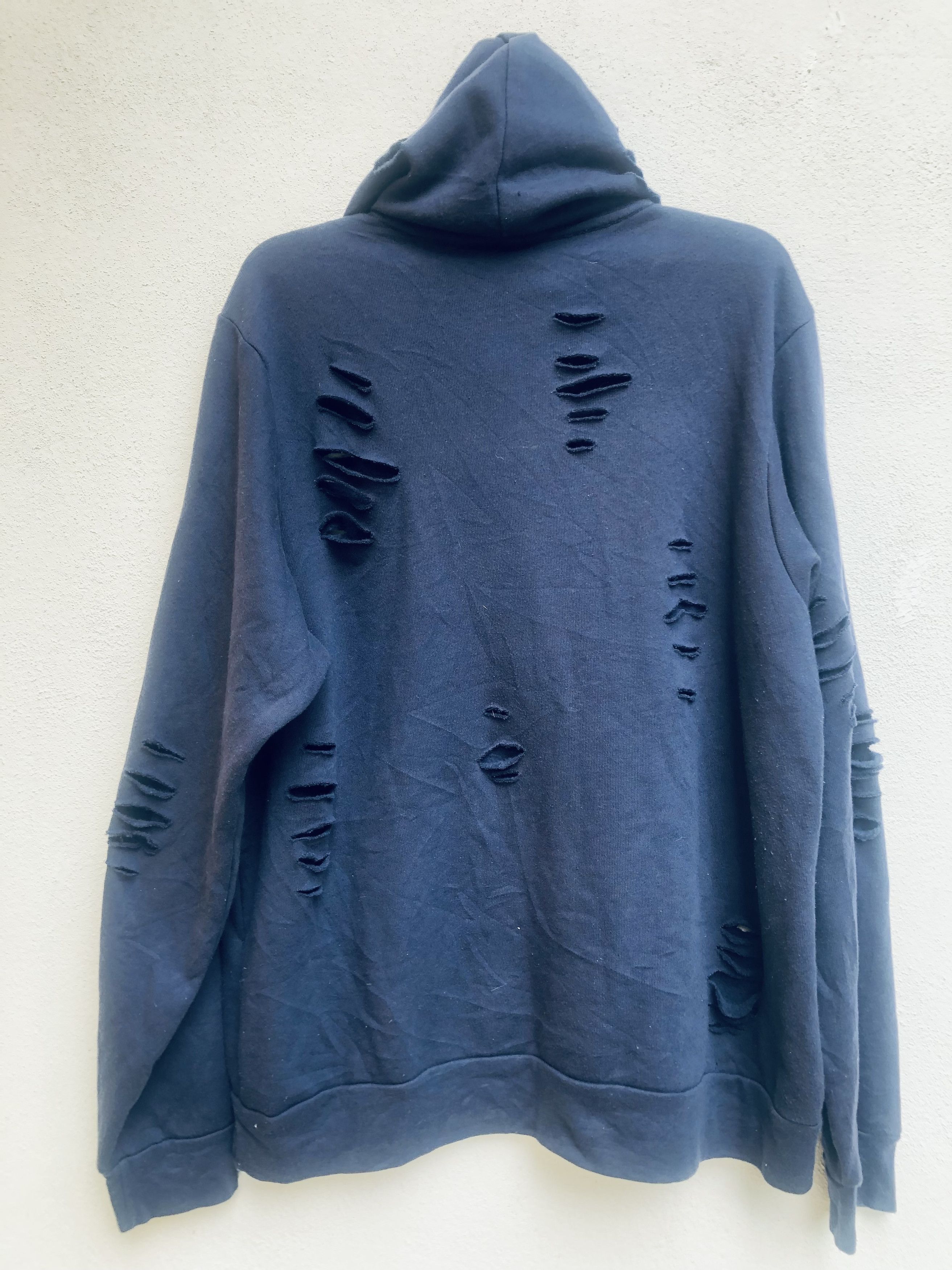 Japanese Brand × Vintage Vintage Distressed Japanese Designer Fashion Style Hoodie Size US XL / EU 56 / 4 - 2 Thumbnail