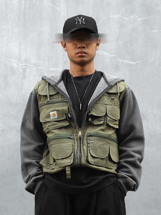Carhartt Reworked Carhartt Midweight Zip-up Hoodie Dark Grey Army | Grailed