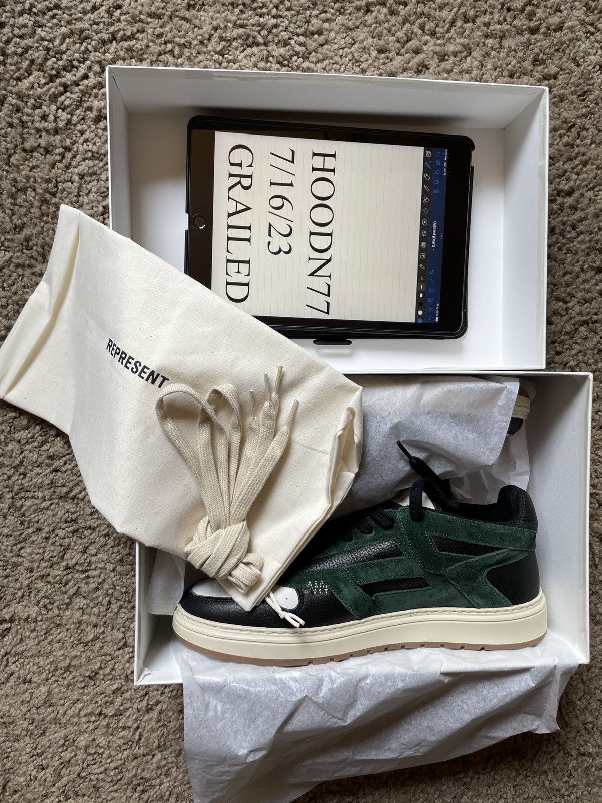 Represent Clo. Reptor Low - Racing Green Size US 11.5 / EU 44-45 - 9 Thumbnail