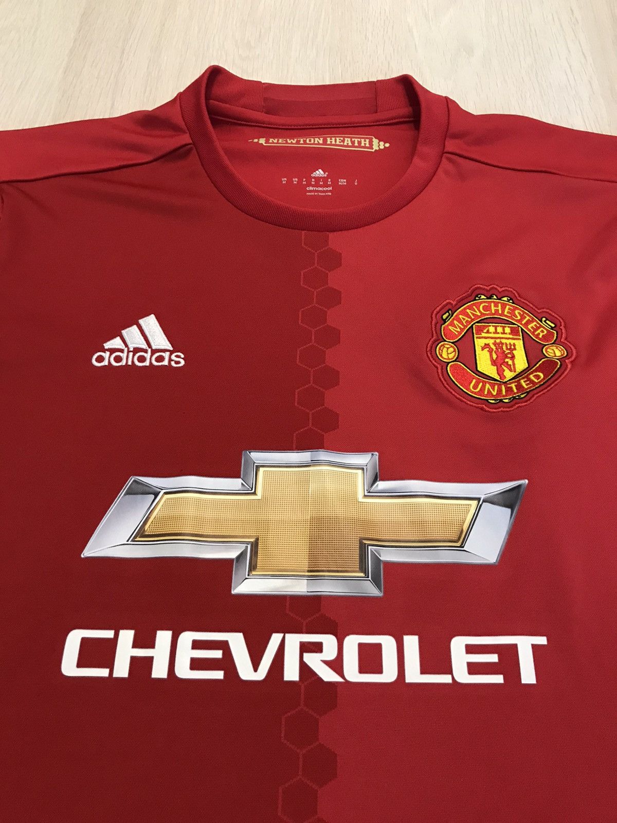 Adidas Adidas Manchester United Soccer Jersey M Size RED Chevrolet Size US M / EU 48-50 / 2 - 2 Thumbnail