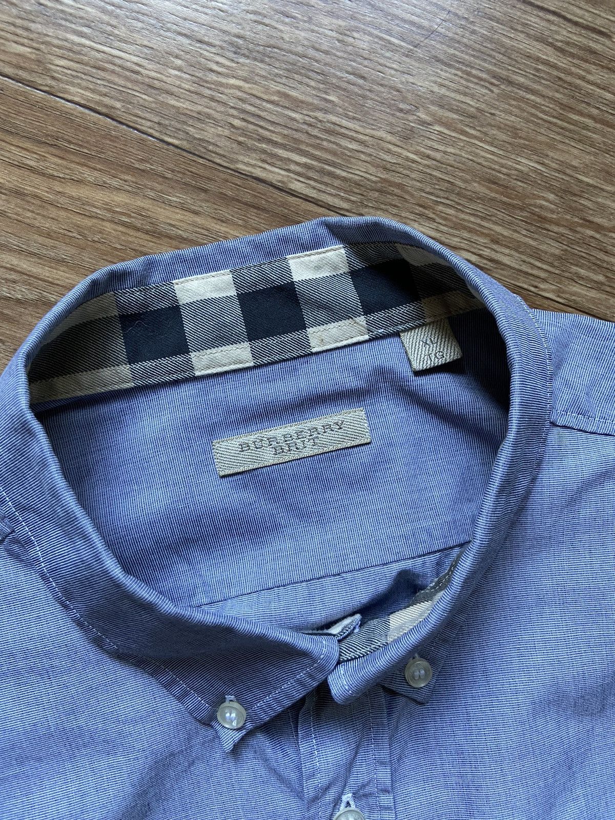 Burberry Vintage Burberry Brit Mini Logo Long Sleeve Shirt Size US L / EU 52-54 / 3 - 6 Thumbnail