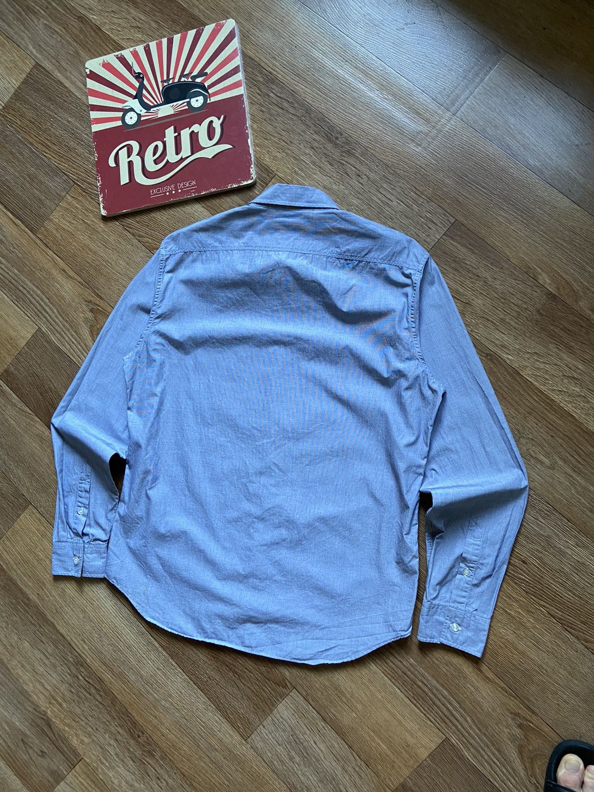 Burberry Vintage Burberry Brit Mini Logo Long Sleeve Shirt Size US L / EU 52-54 / 3 - 11 Thumbnail