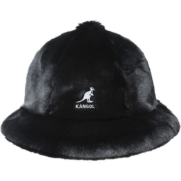 image of Mastermind Japan Faux Fur Bucket Hat in Black, Men's