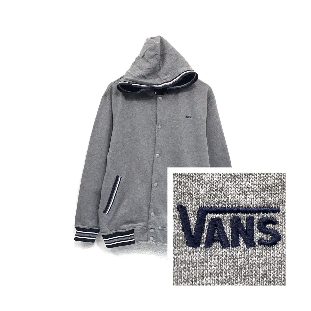 Vans VANS Hoodie Varsity Jacket Embroidery Spellout VANS Sweater Size US M / EU 48-50 / 2 - 1 Thumbnail