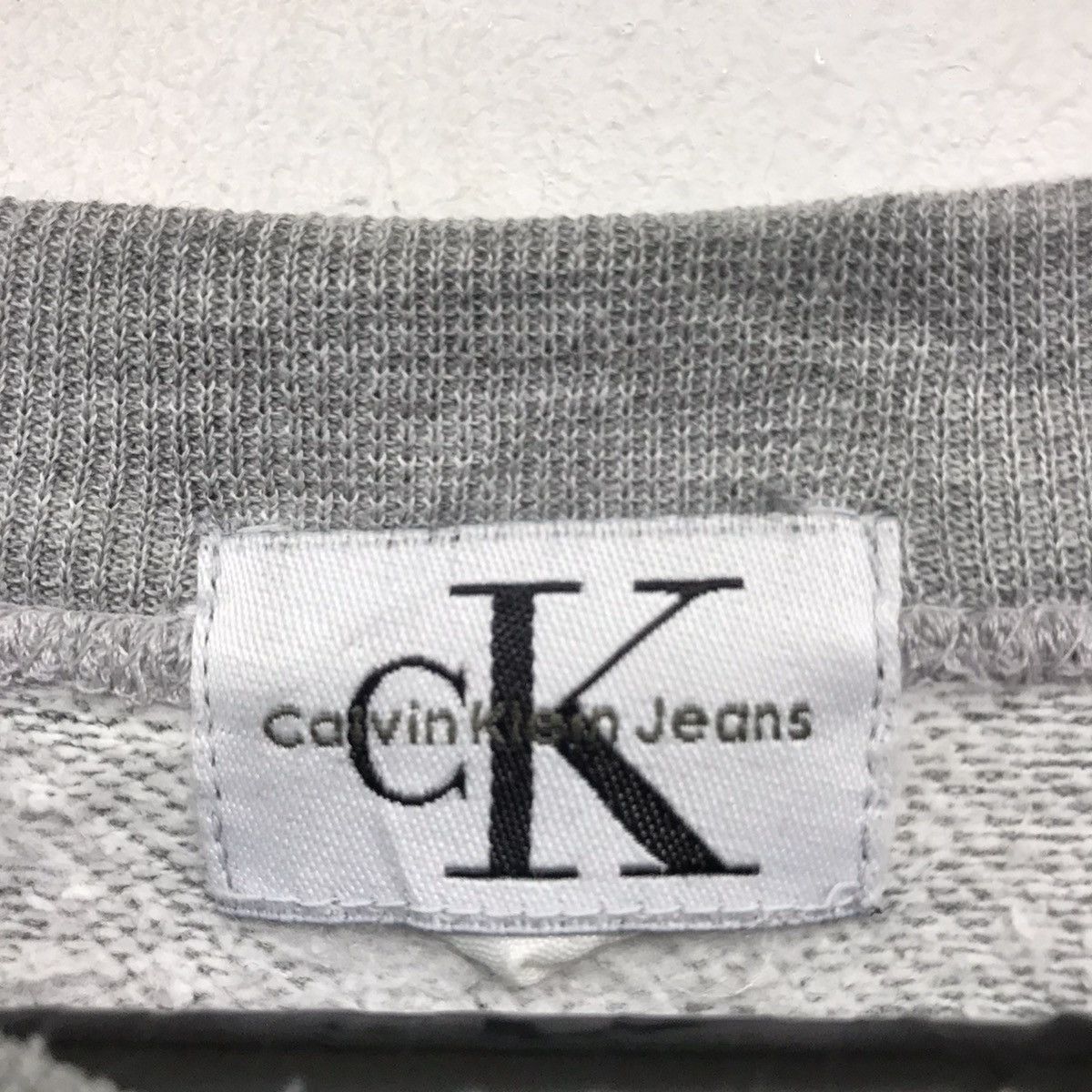 Calvin Klein × Vintage Calvin Klein Sweatshirt SpellOut cK Calvin Klein Sweater Size US M / EU 48-50 / 2 - 7 Thumbnail