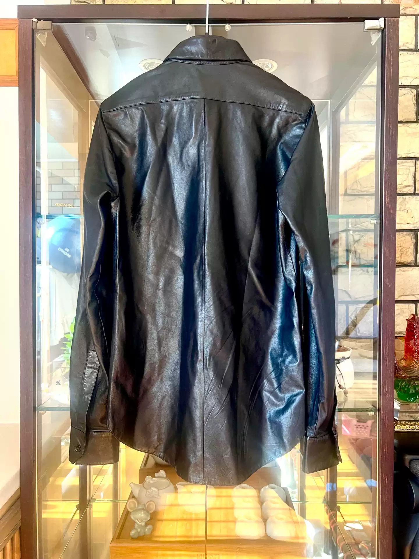 Yves Saint Laurent Saint Laurent 13Fw Lamp Skin Leather Shirt Size 44 Size US S / EU 44-46 / 1 - 2 Thumbnail