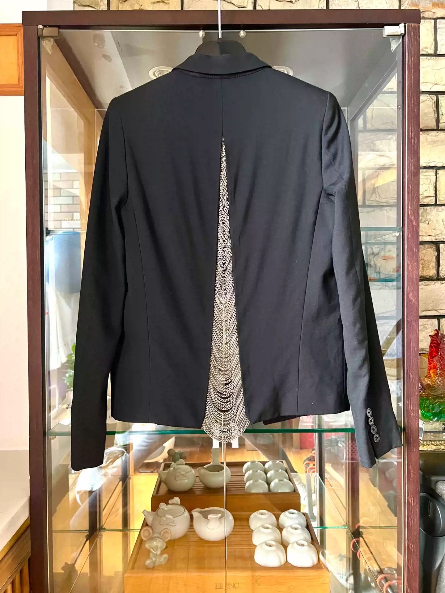 Yves Saint Laurent Saint Laurent Archive 14Ss Chain Blazer Size 46 By Hedi Size US M / EU 48-50 / 2 - 2 Thumbnail