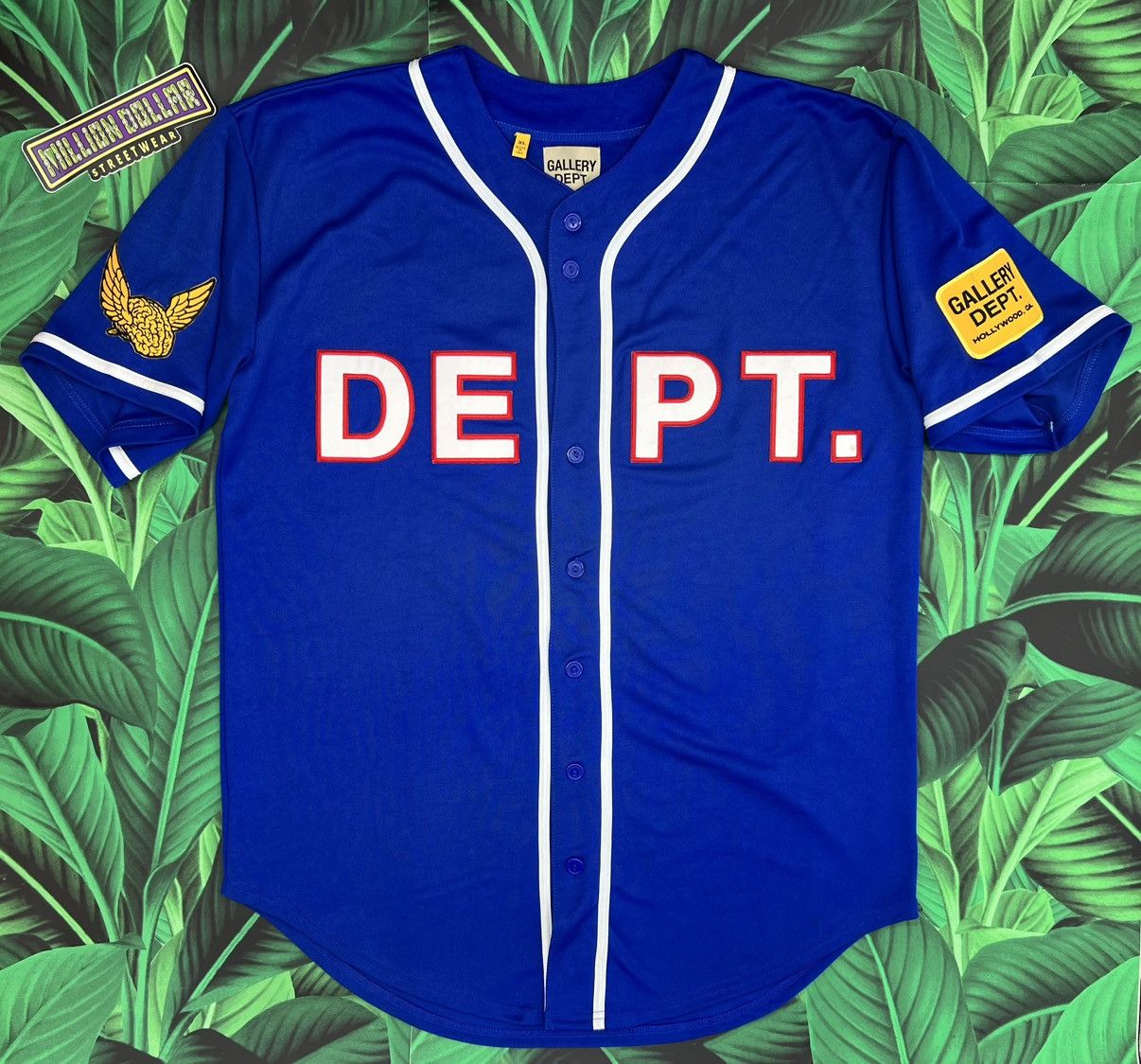 image of Gallery Dept Baseball Jersey in Royal, Men's (Size XL)