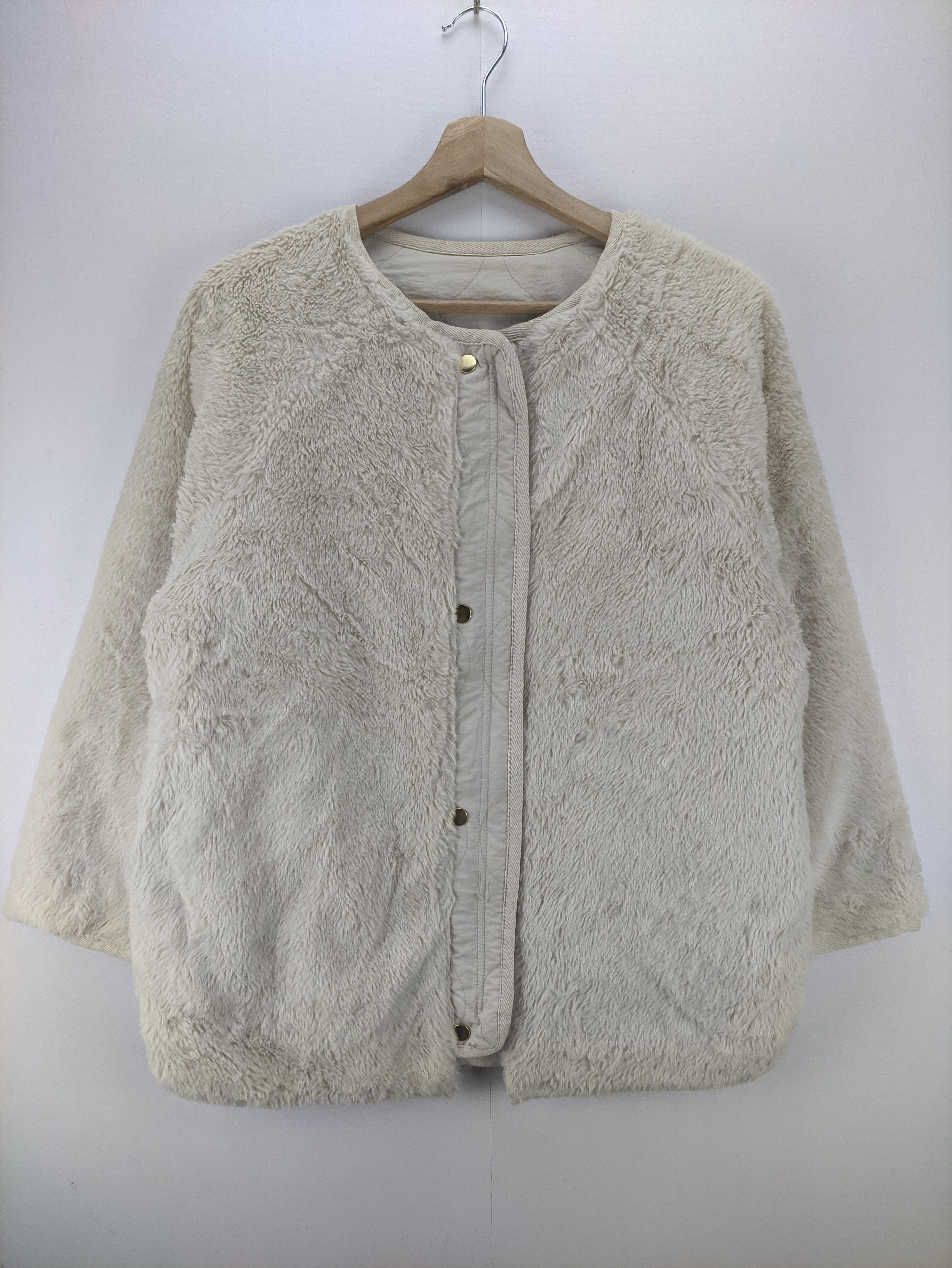 Japanese Brand Steals🔥Quilted Jacket Sherpa Reversible by Flower Size M / US 6-8 / IT 42-44 - 8 Thumbnail