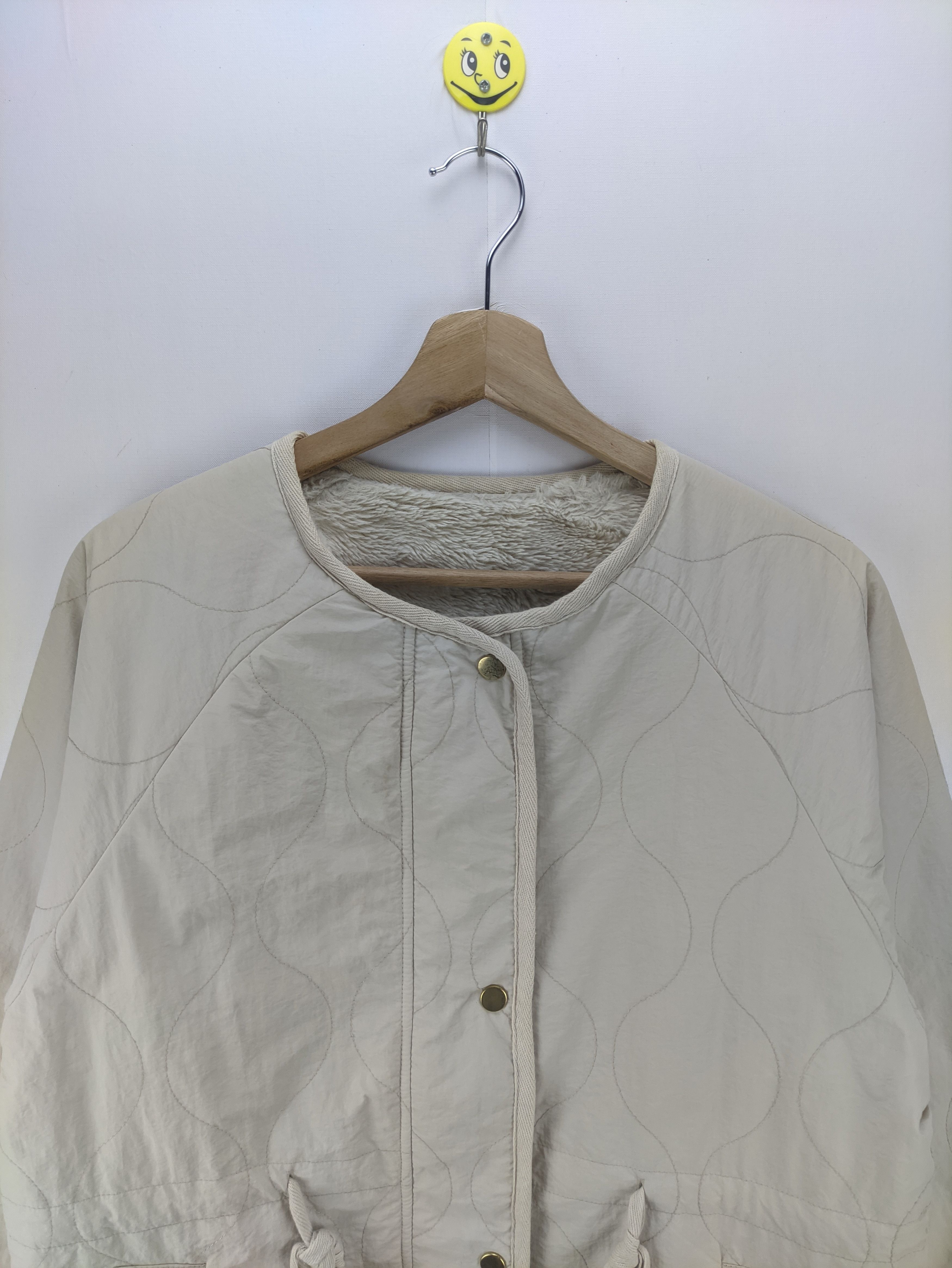 Japanese Brand Steals🔥Quilted Jacket Sherpa Reversible by Flower Size M / US 6-8 / IT 42-44 - 6 Thumbnail