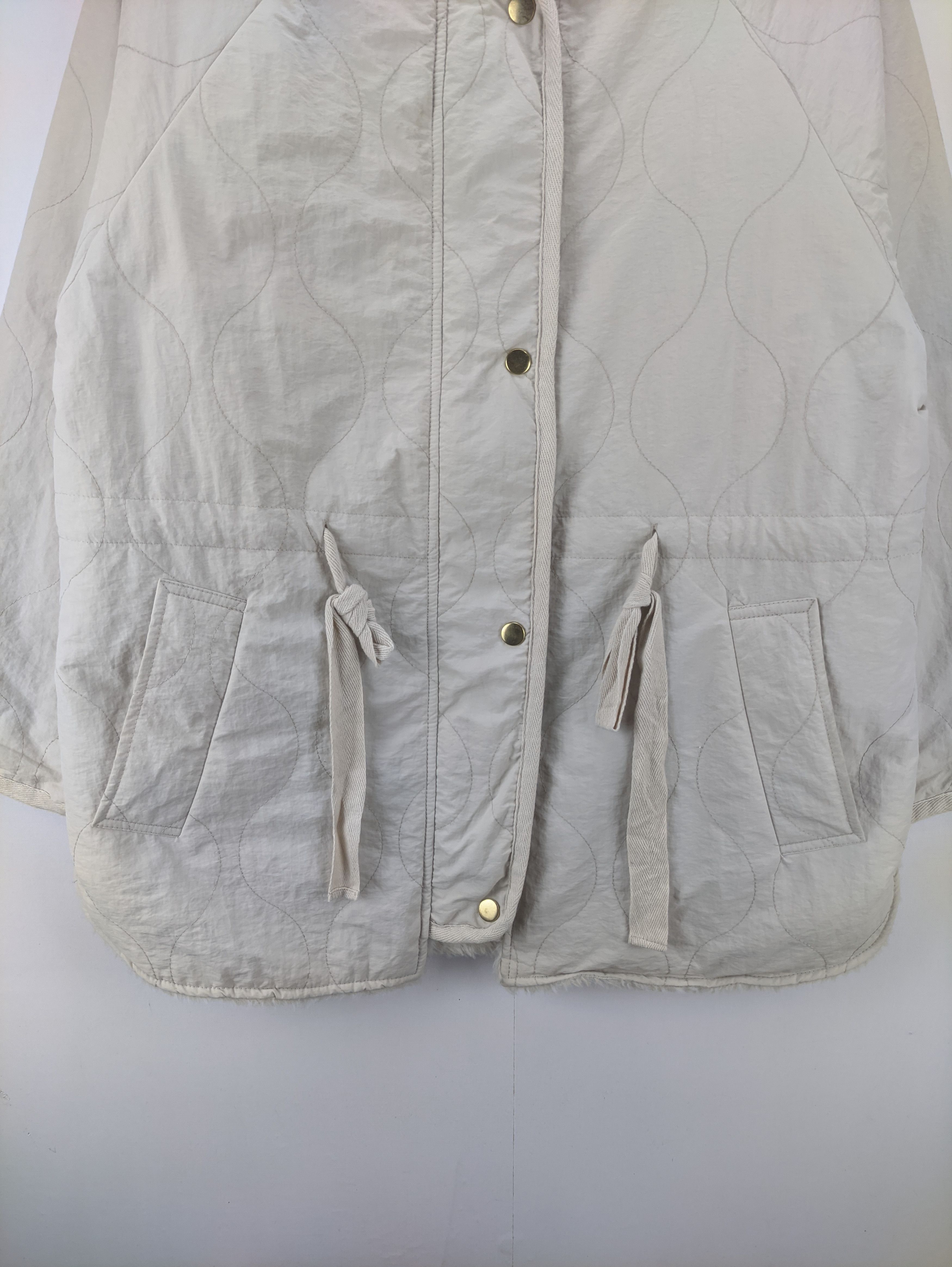 Japanese Brand Steals🔥Quilted Jacket Sherpa Reversible by Flower Size M / US 6-8 / IT 42-44 - 7 Thumbnail