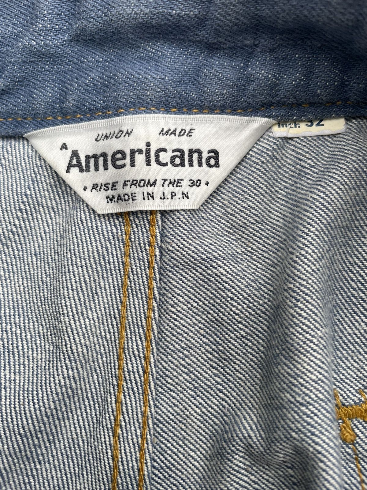 Japanese Brand Americana Vintage Denim Size US 33 - 14 Thumbnail