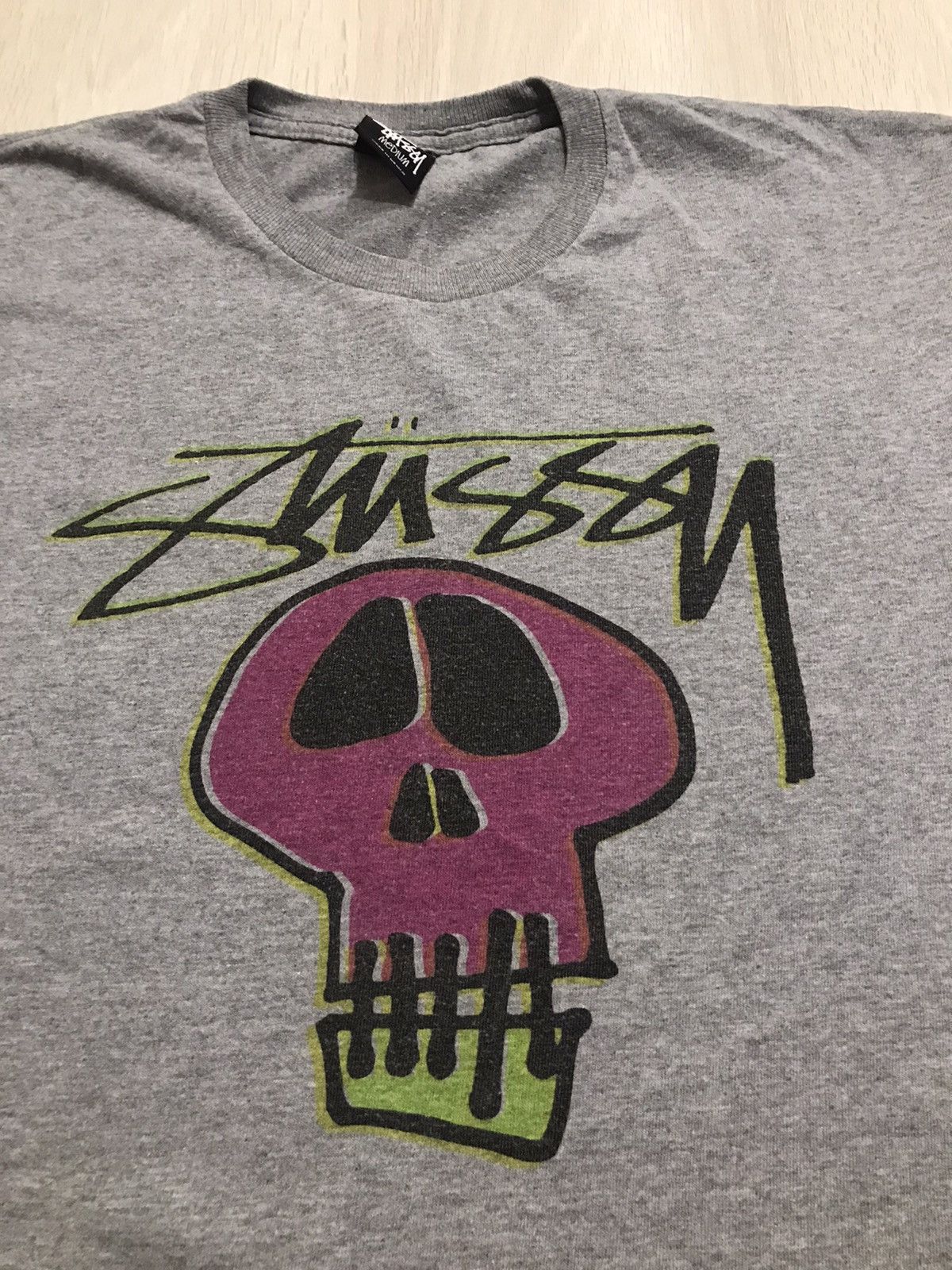 Stussy Vintage 2000’s Stussy Skull T-shirt Size US M / EU 48-50 / 2 - 2 Thumbnail