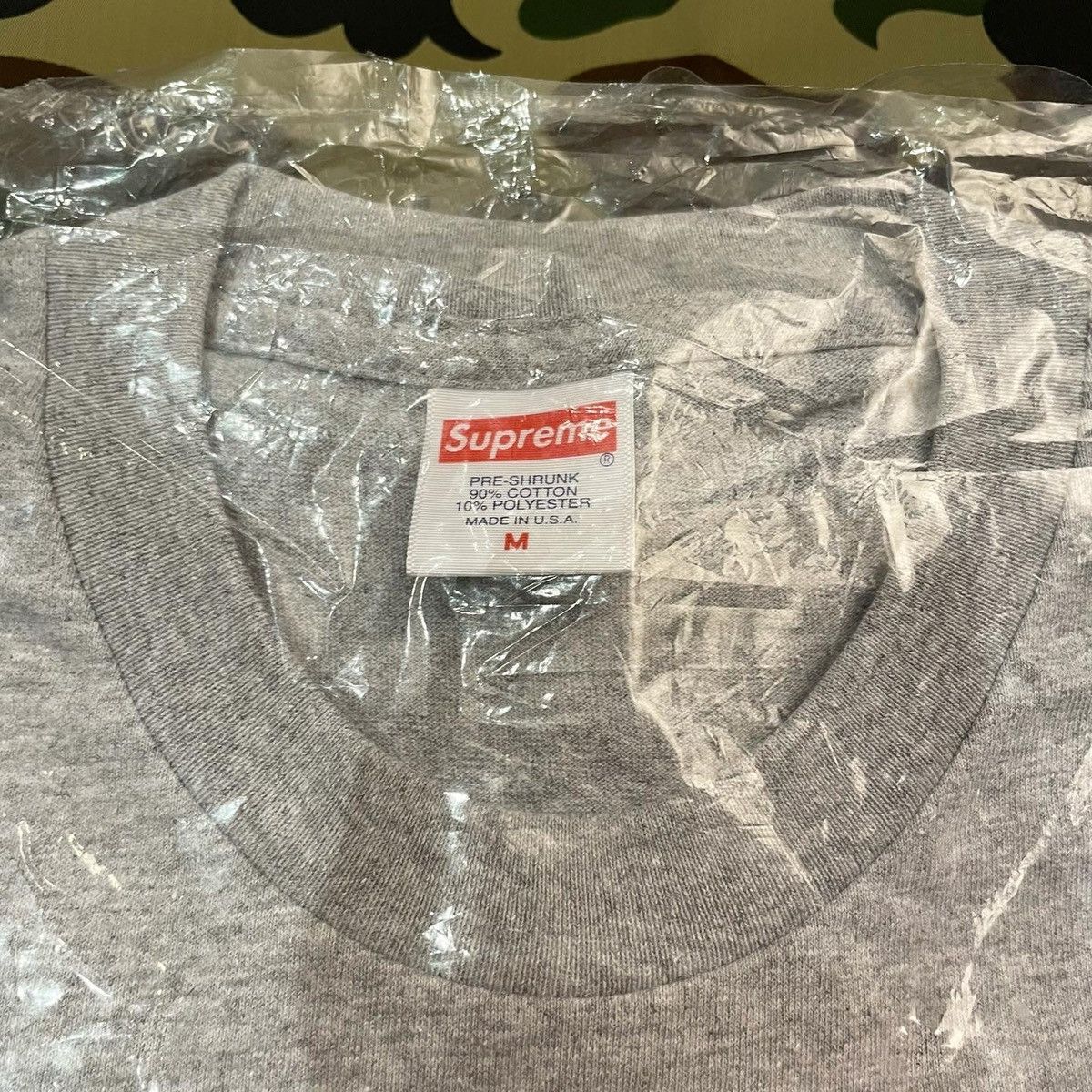 Supreme SUPREME HEATHER GREY BANDANA BOX LOGO TEE Size US M / EU 48-50 / 2 - 4 Thumbnail