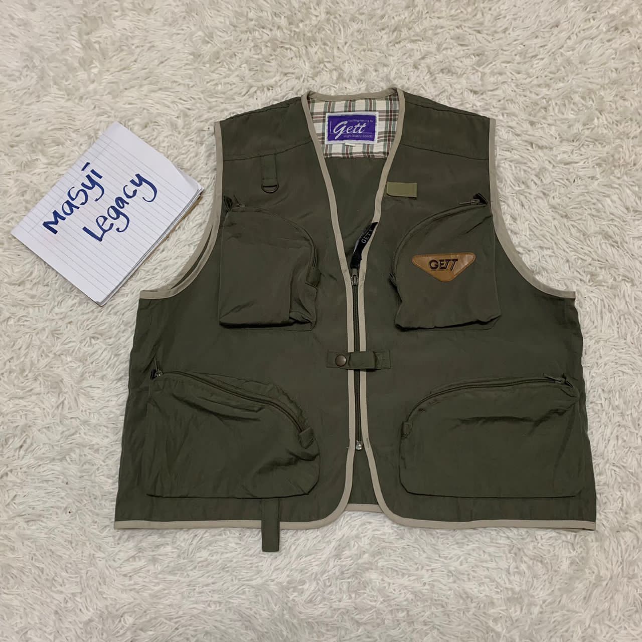 Japanese Brand Gett cargo style pockets vest Size US L / EU 52-54 / 3 - 1 Thumbnail