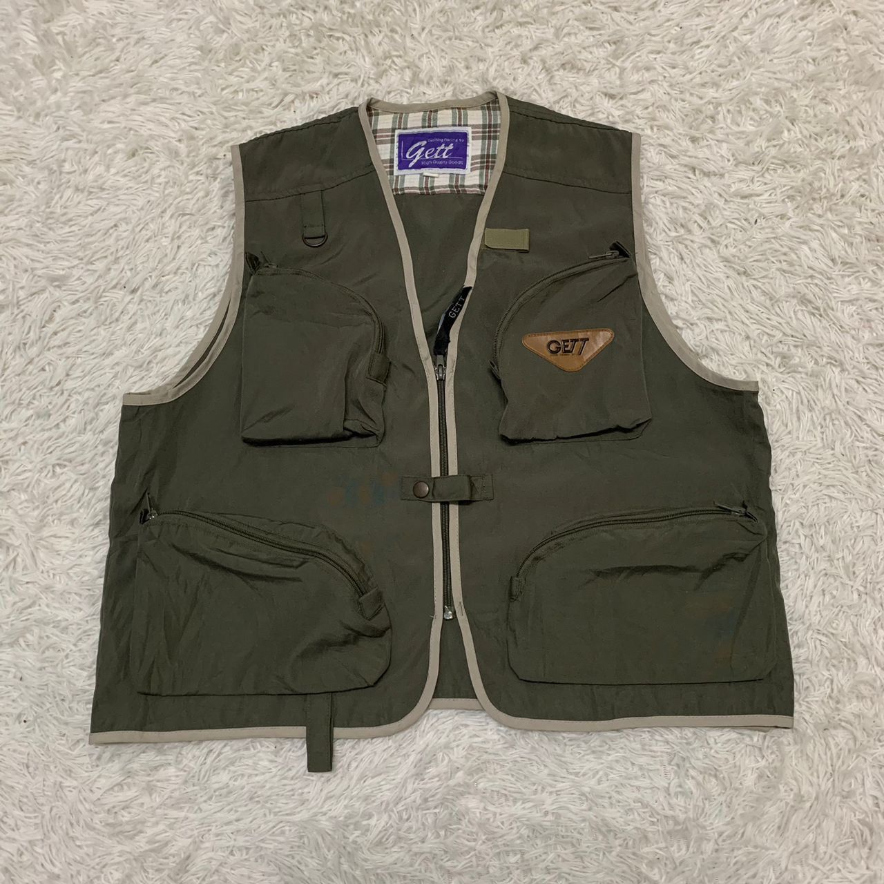 Japanese Brand Gett cargo style pockets vest Size US L / EU 52-54 / 3 - 9 Thumbnail