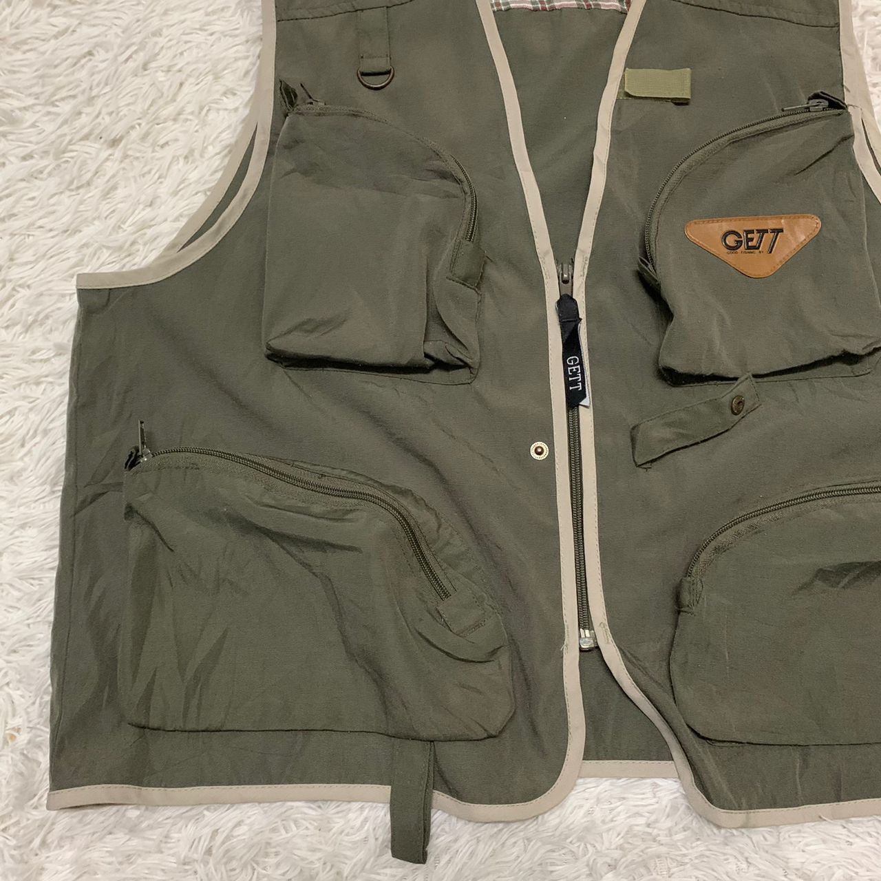 Japanese Brand Gett cargo style pockets vest Size US L / EU 52-54 / 3 - 6 Thumbnail