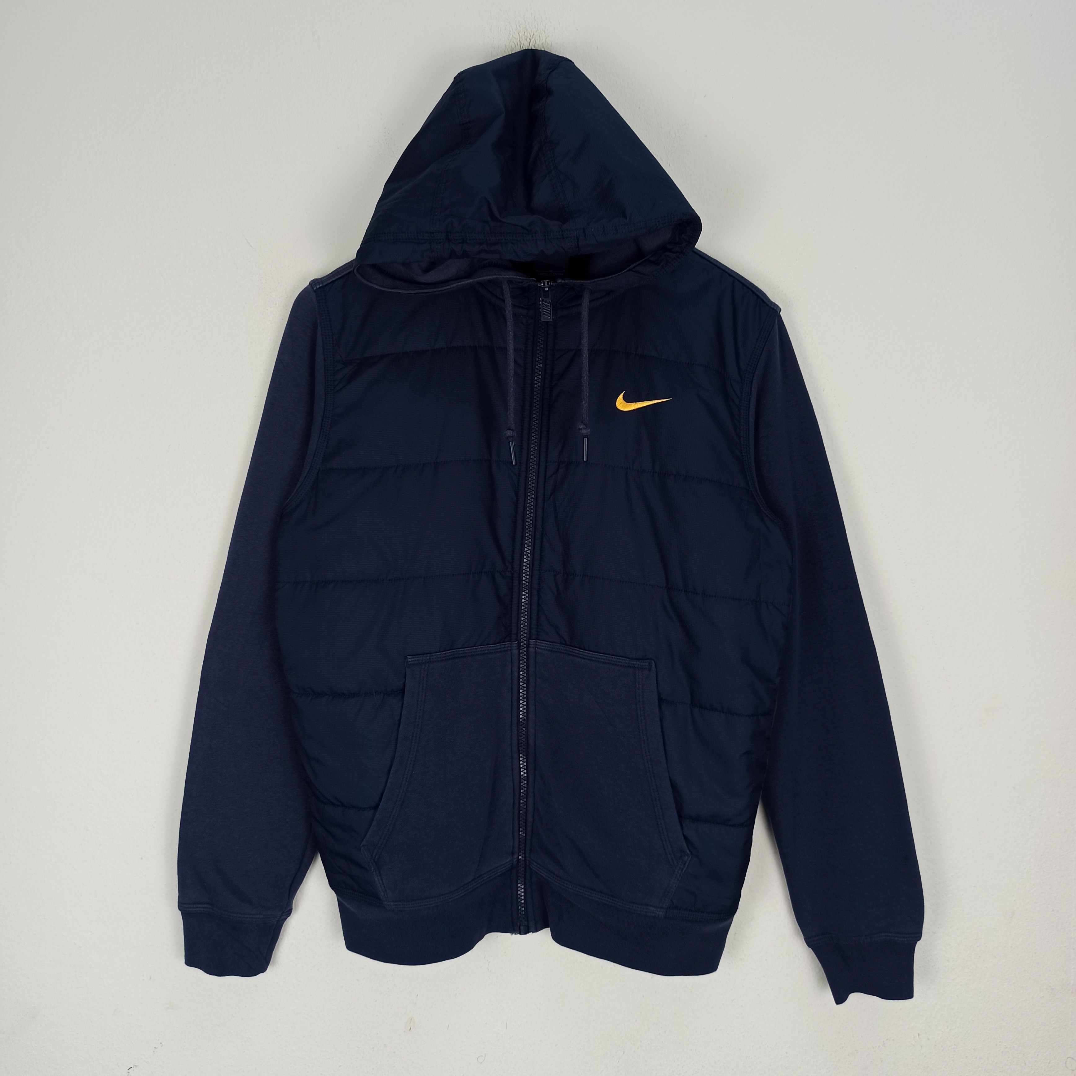 image of Nike Sweater Hoodie Puffer Blue Colour in Faded Blue, Men's (Size Medium)