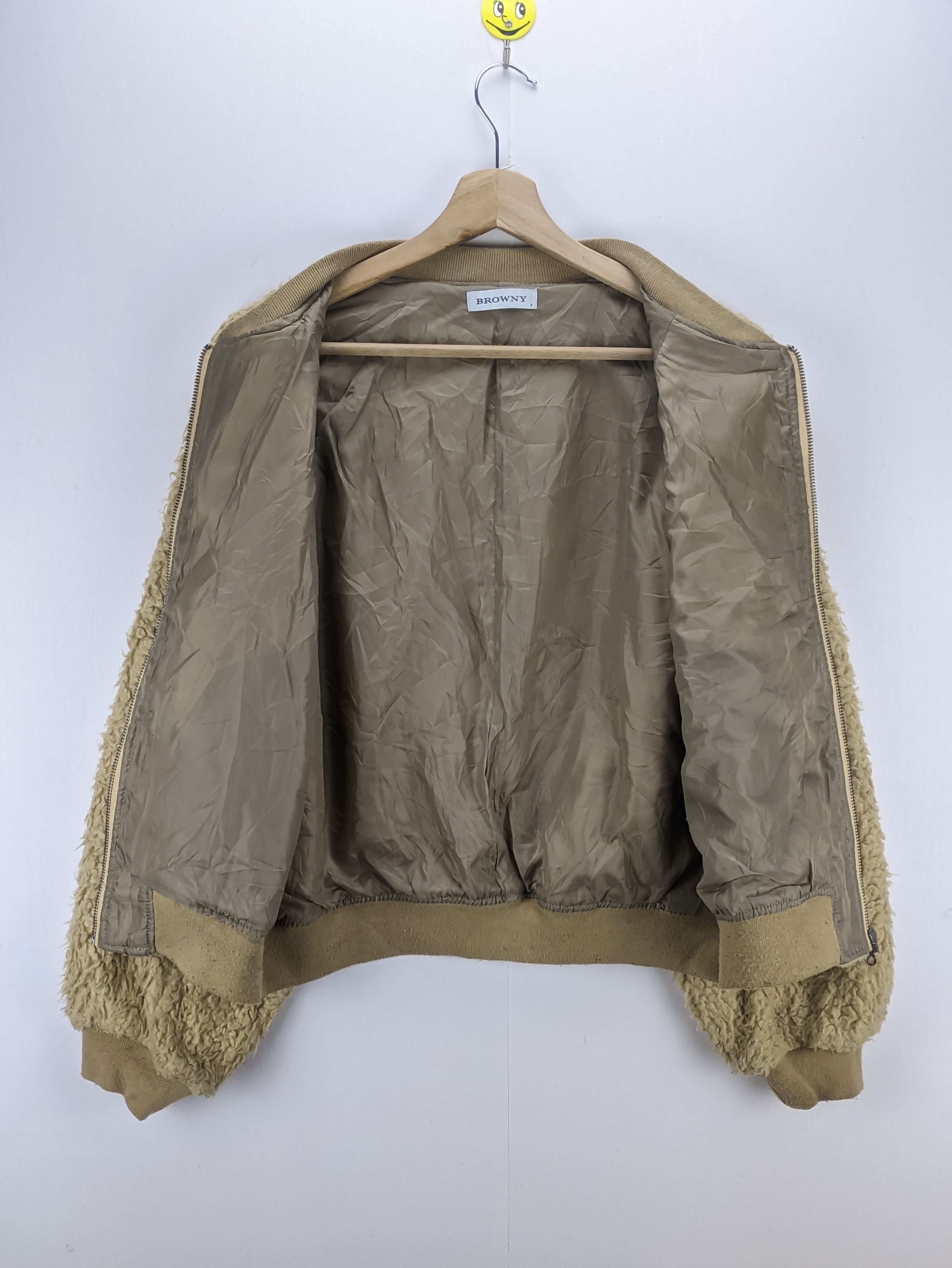 Japanese Brand Steals🔥Sherpa Jacket Zip Up by Browny Size M / US 6-8 / IT 42-44 - 5 Thumbnail