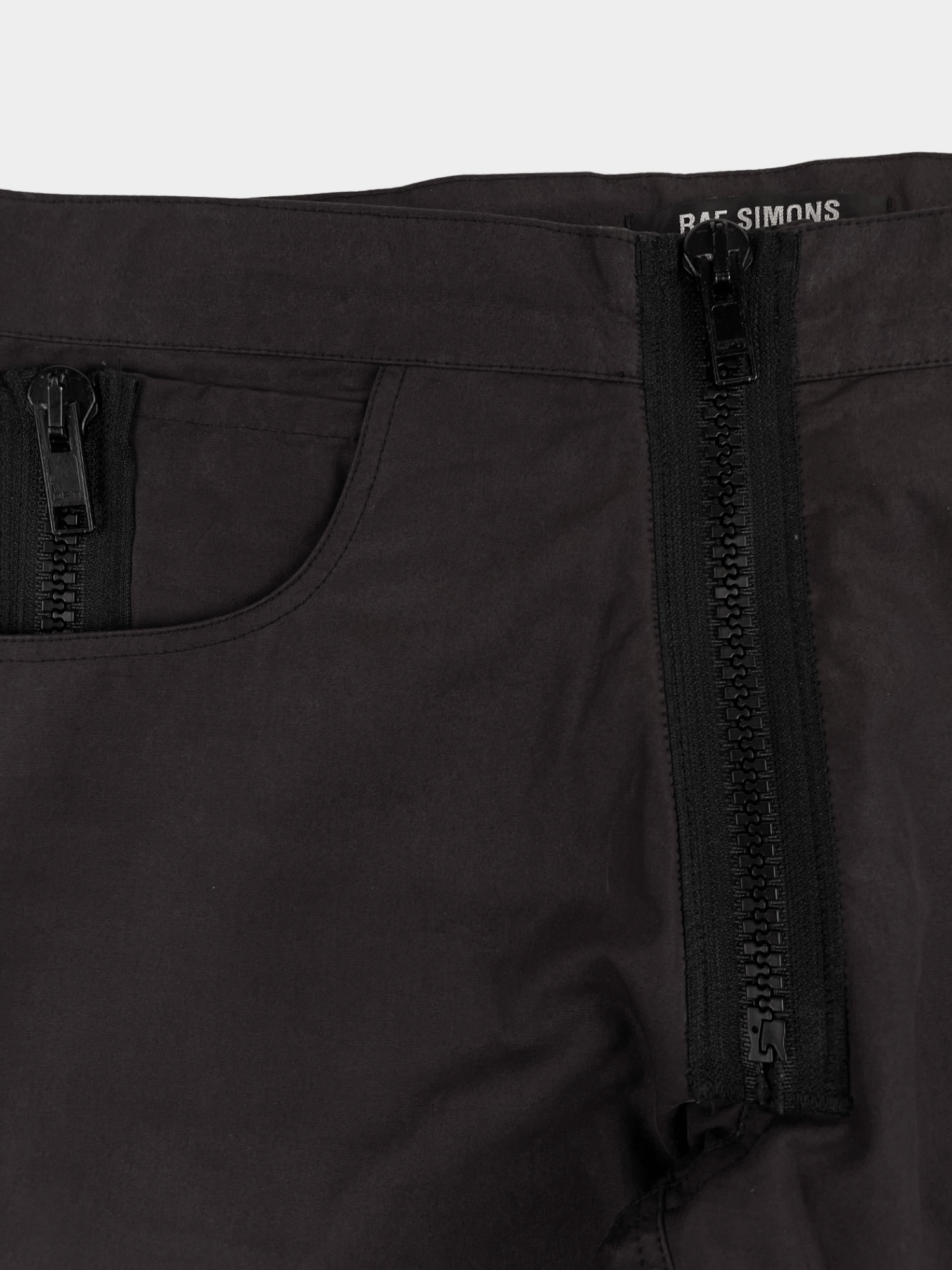 Raf Simons AW2004 “Waves” Inversed Zip Oiled Pants Size US 29 - 3 Thumbnail