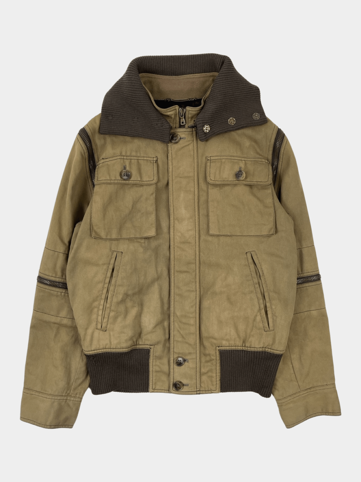 Dolce & Gabbana ミリタリージャケット 46 Dolce & Gabbana AW2003 Military Zip Jacket | Grailed