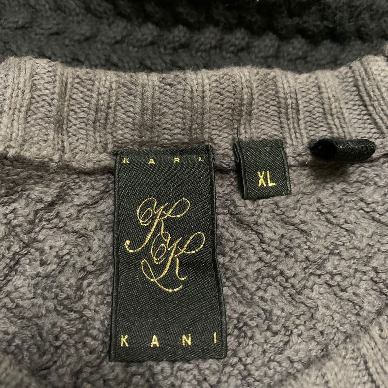 Karl Kani Karl Kani two tone pull over sweater Size US L / EU 52-54 / 3 - 6 Thumbnail