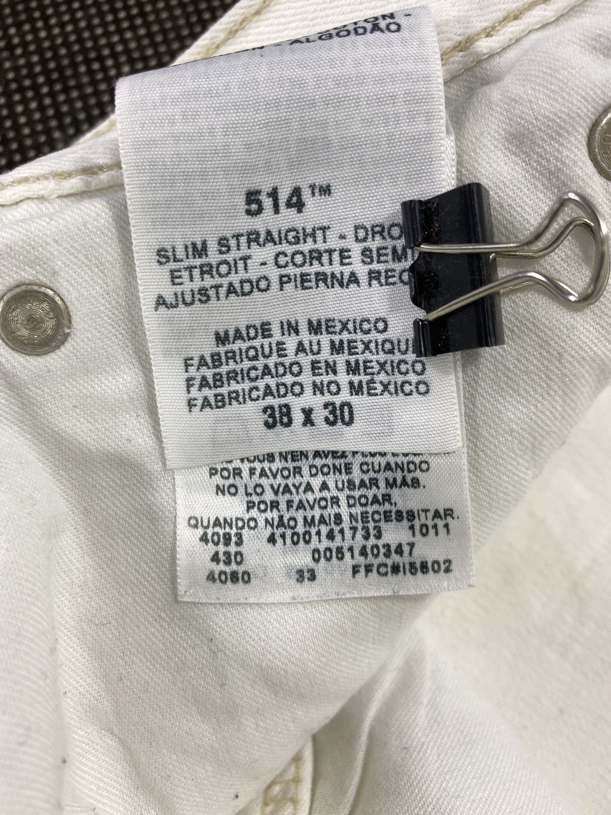 Jean × Levi's × Vintage VINTAGE LEVIS 514 WHITE JEANS-J403 Size US 40 / EU 56 - 7 Thumbnail