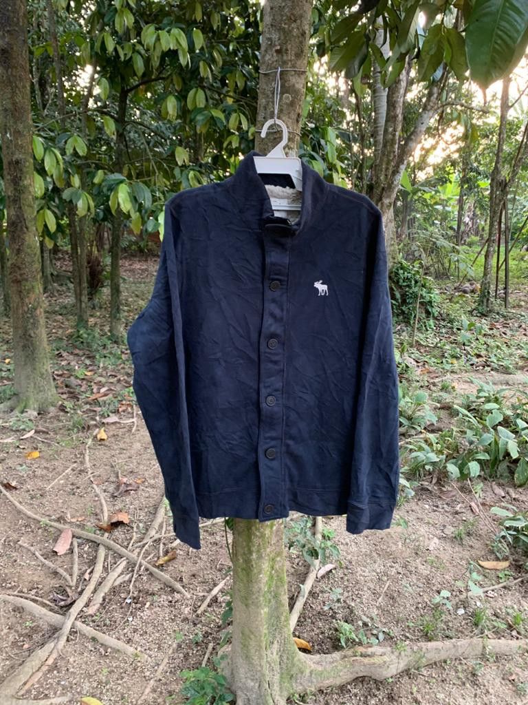 Abercrombie & Fitch × Vintage Abercrombie&fitch Button up/Zipper Sweater Size US XL / EU 56 / 4 - 1 Thumbnail