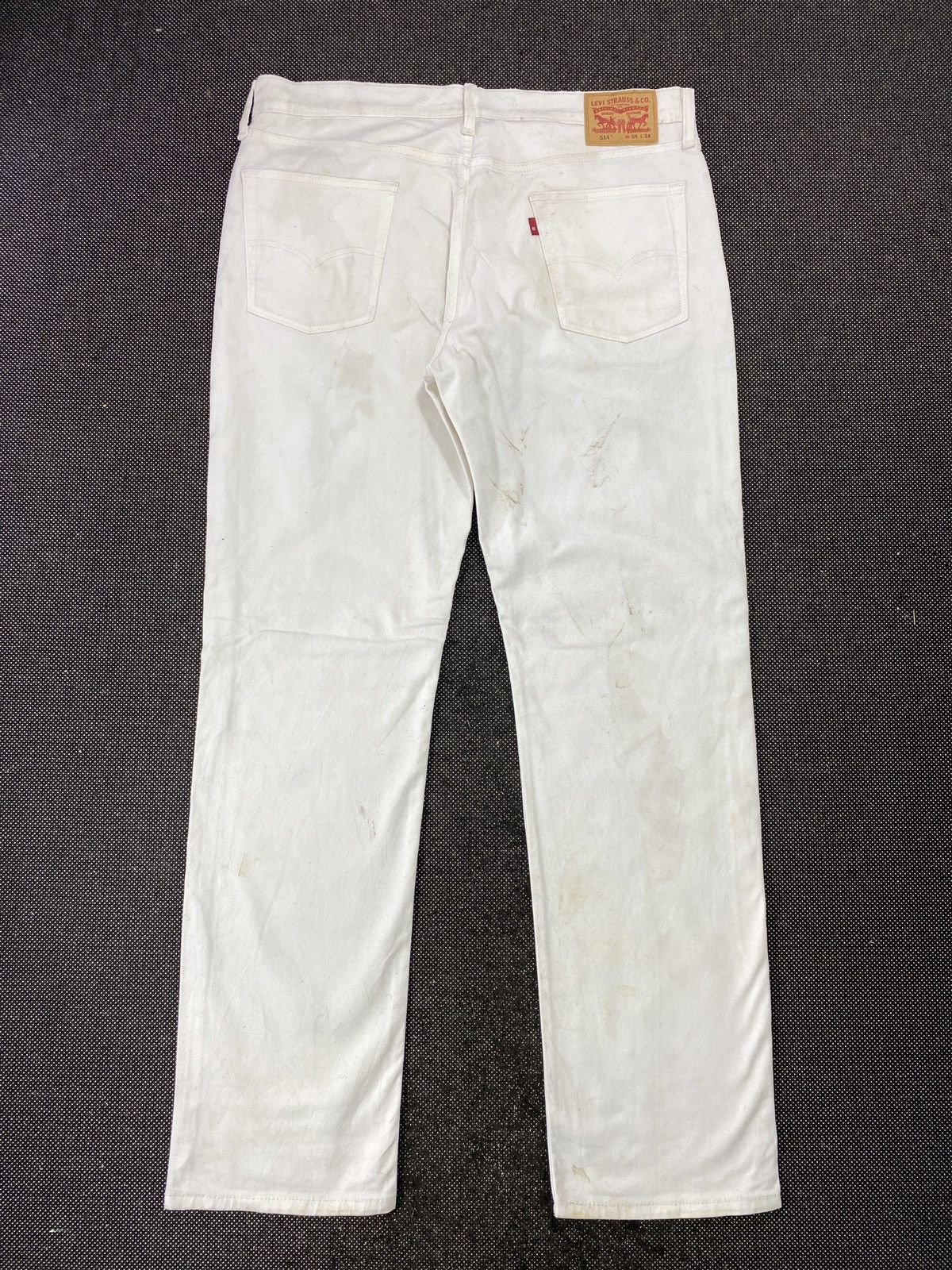Jean × Levi's × Vintage VINTAGE LEVIS 514 SINGLE ‘R’ WHITE JEANS-J404 Size US 39 - 3 Thumbnail