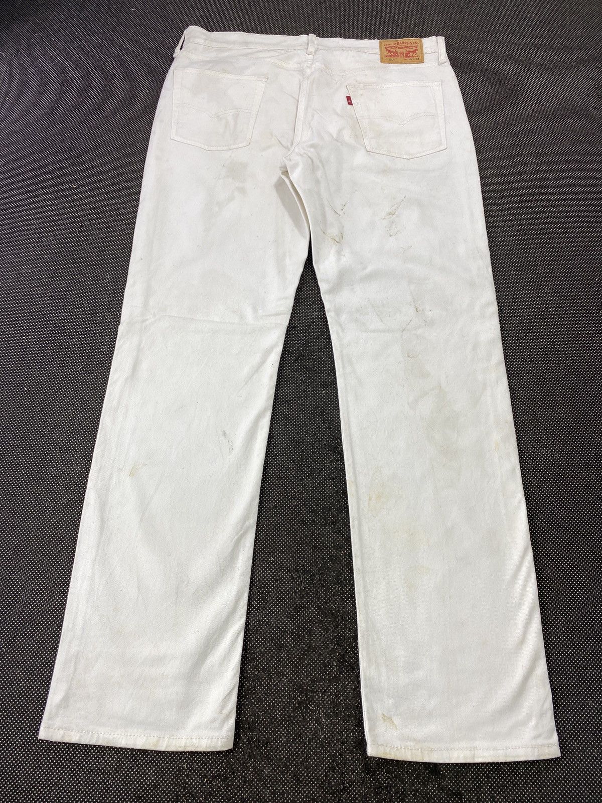 Jean × Levi's × Vintage VINTAGE LEVIS 514 SINGLE ‘R’ WHITE JEANS-J404 Size US 39 - 4 Thumbnail