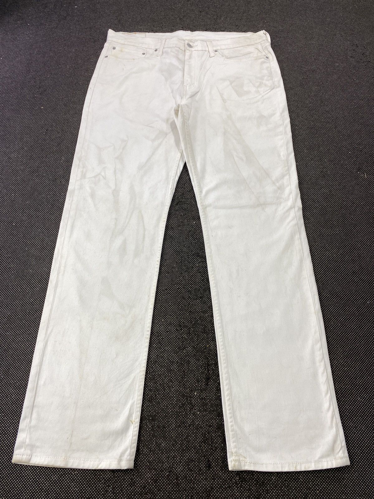 Jean × Levi's × Vintage VINTAGE LEVIS 514 SINGLE ‘R’ WHITE JEANS-J404 Size US 39 - 2 Thumbnail