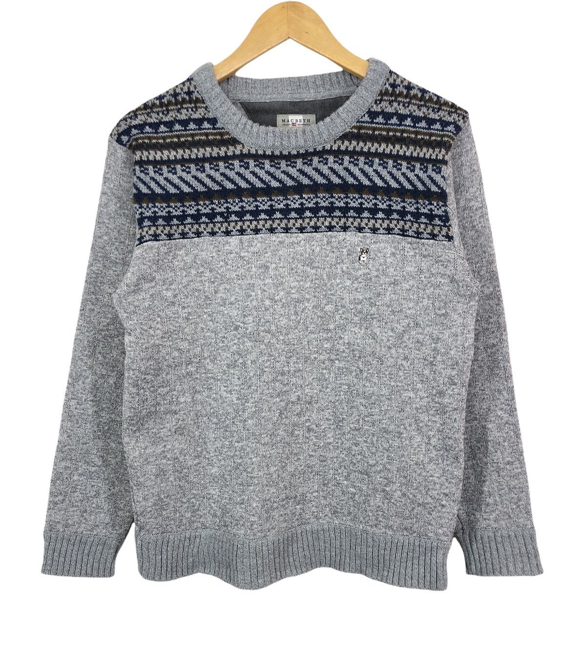 image of Archival Clothing x Macbeth Knitted Crewneck Sweatshirt, Men's (Size Medium)