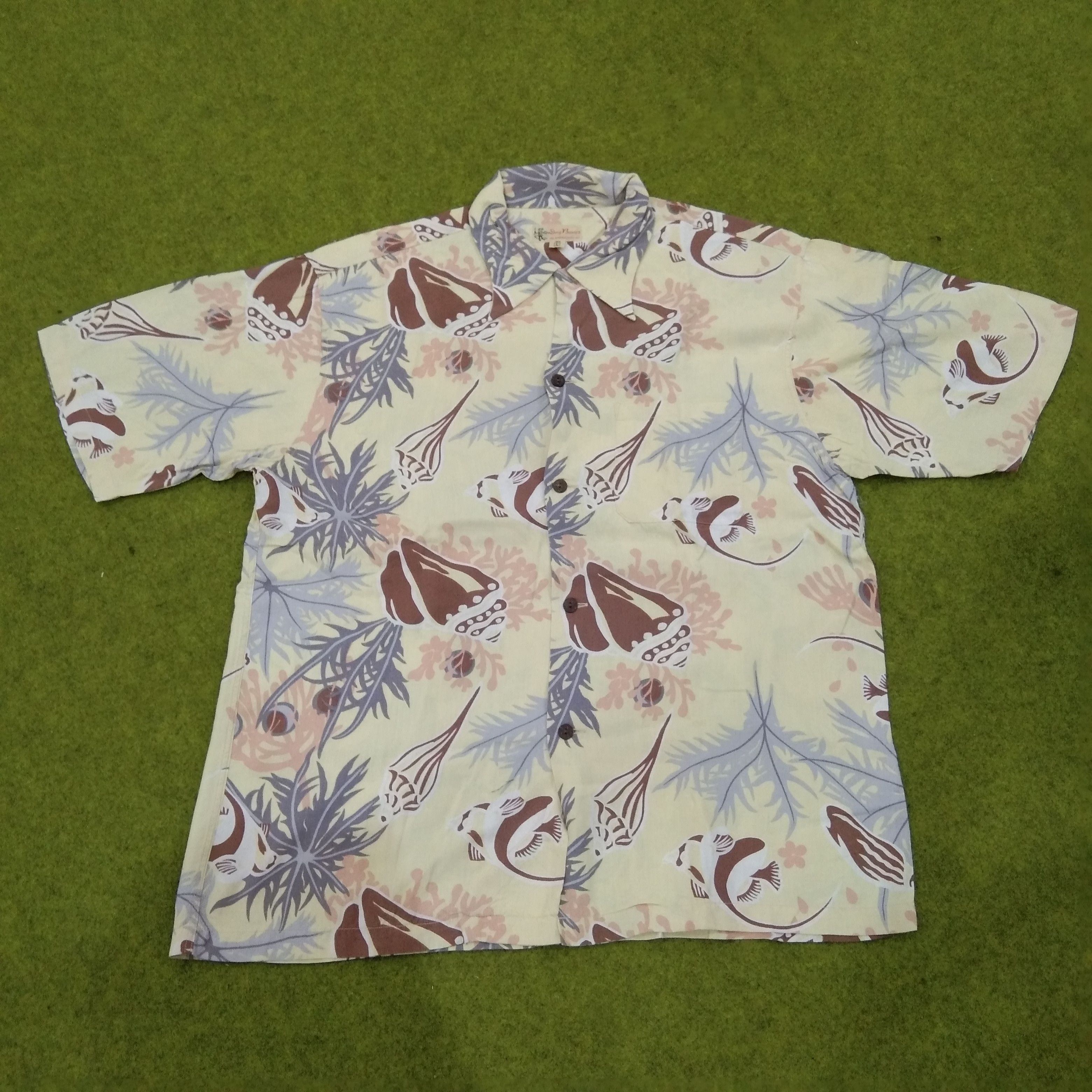 image of VTG Dry Bones Hawaiian Shirt, Men's (Size Large)