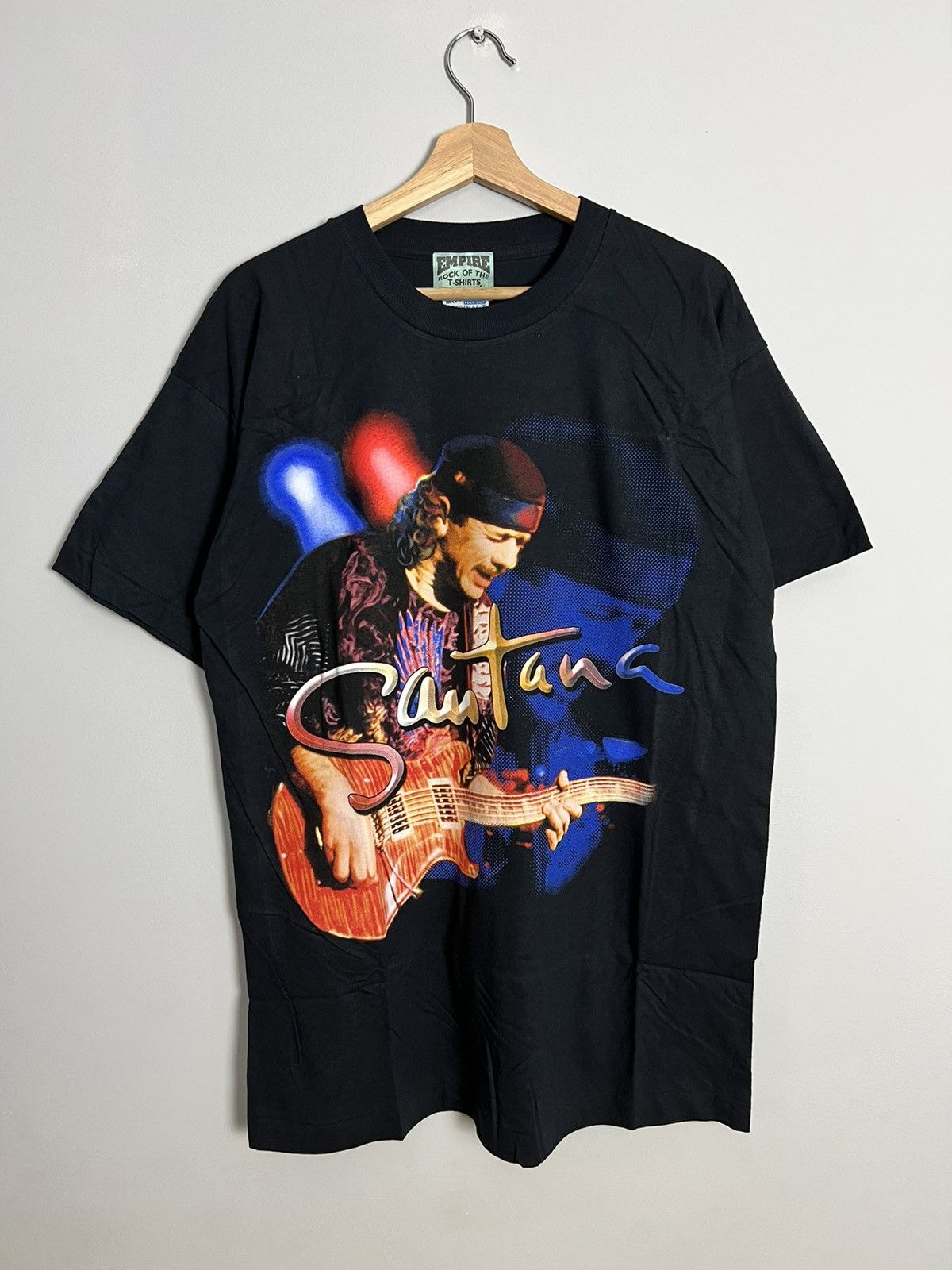 Band Tees Rare 90s Santana Blues Rock Band Tshirt Vintage Size US L / EU 52-54 / 3 - 1 Thumbnail
