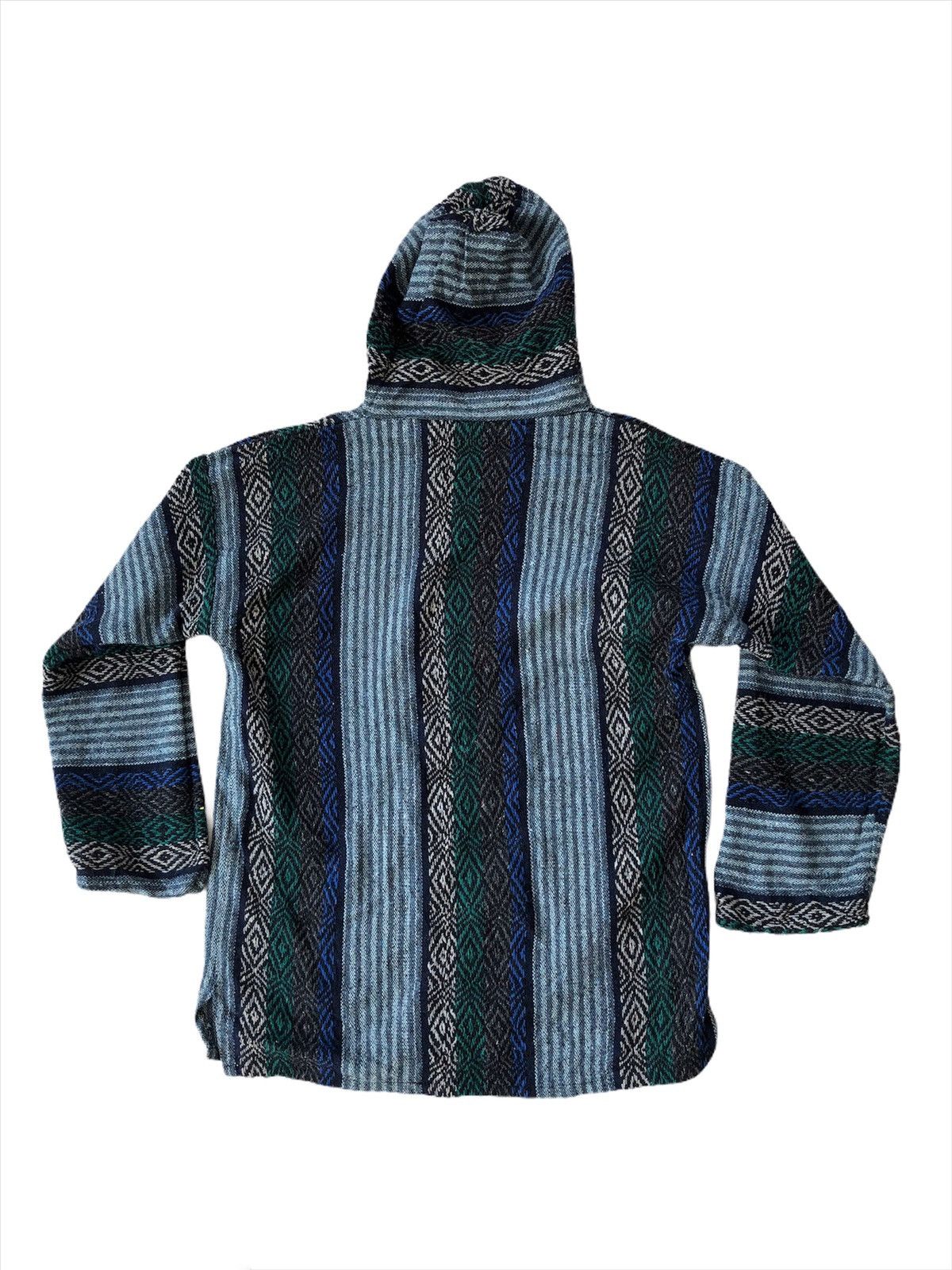 Mexican Threads Vtg 70s Mexican Baja Navajo Rasta Hoodie Pullover Size US L / EU 52-54 / 3 - 4 Thumbnail