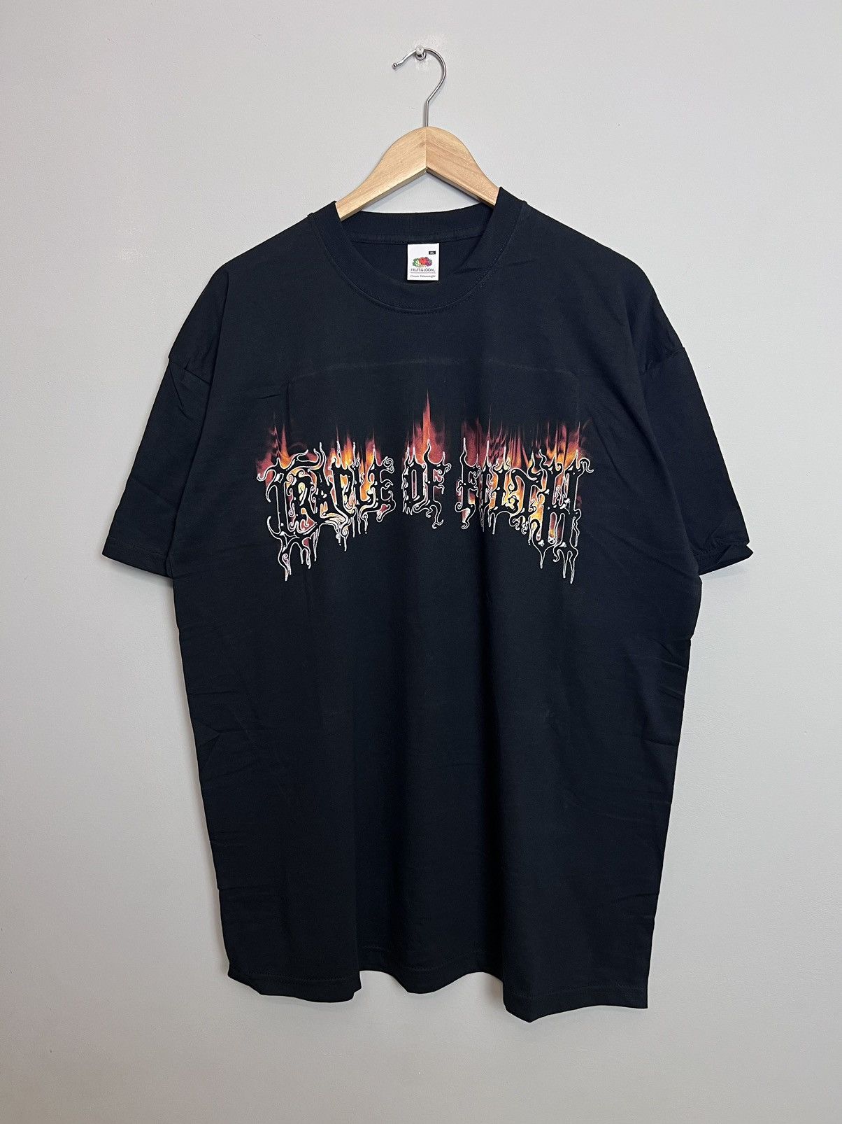 Vintage Cradle Of Filth Midian Flame Logo Faded Band T-shirt