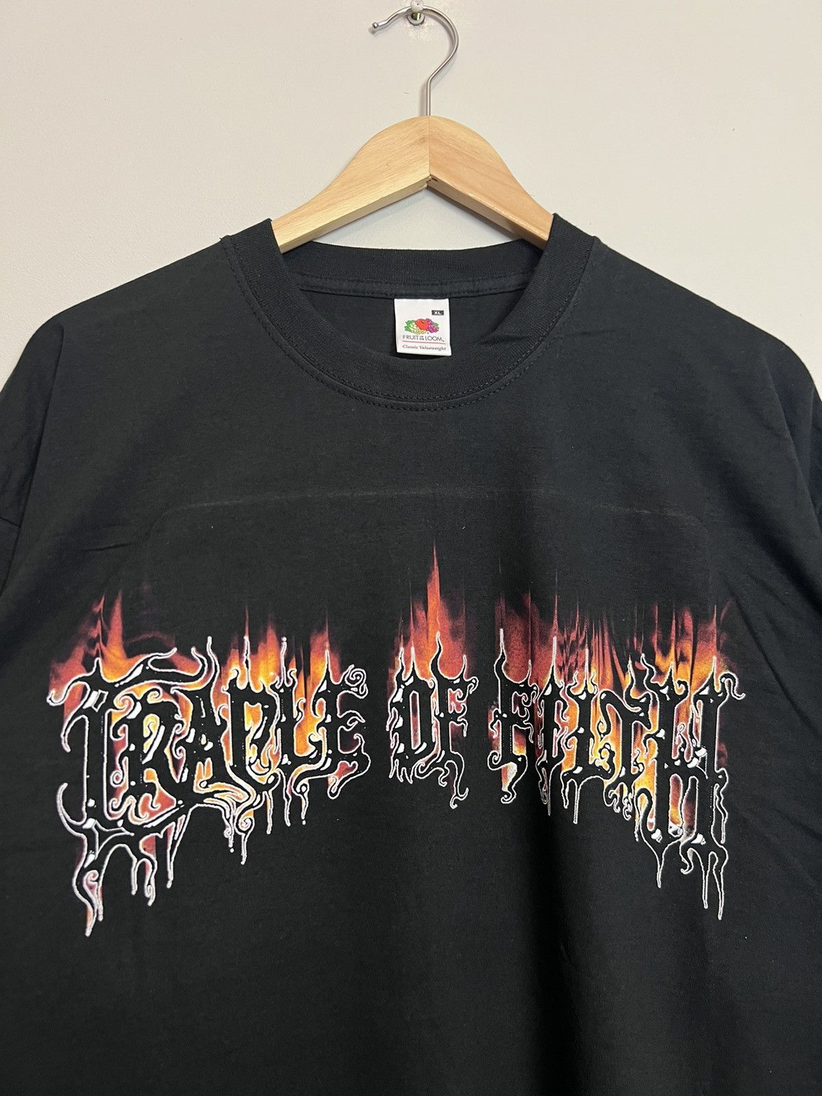 Band Tees Vintage Cradle Of Filth Midian Flame Logo Faded Band T-shirt Size US XL / EU 56 / 4 - 3 Thumbnail