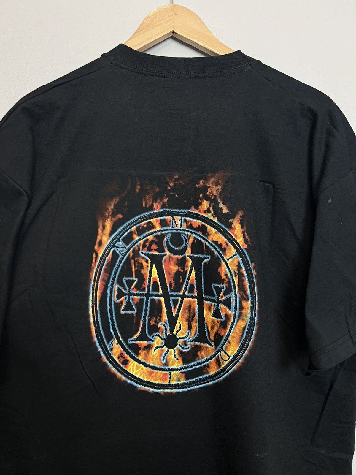 Band Tees Vintage Cradle Of Filth Midian Flame Logo Faded Band T-shirt Size US XL / EU 56 / 4 - 4 Thumbnail