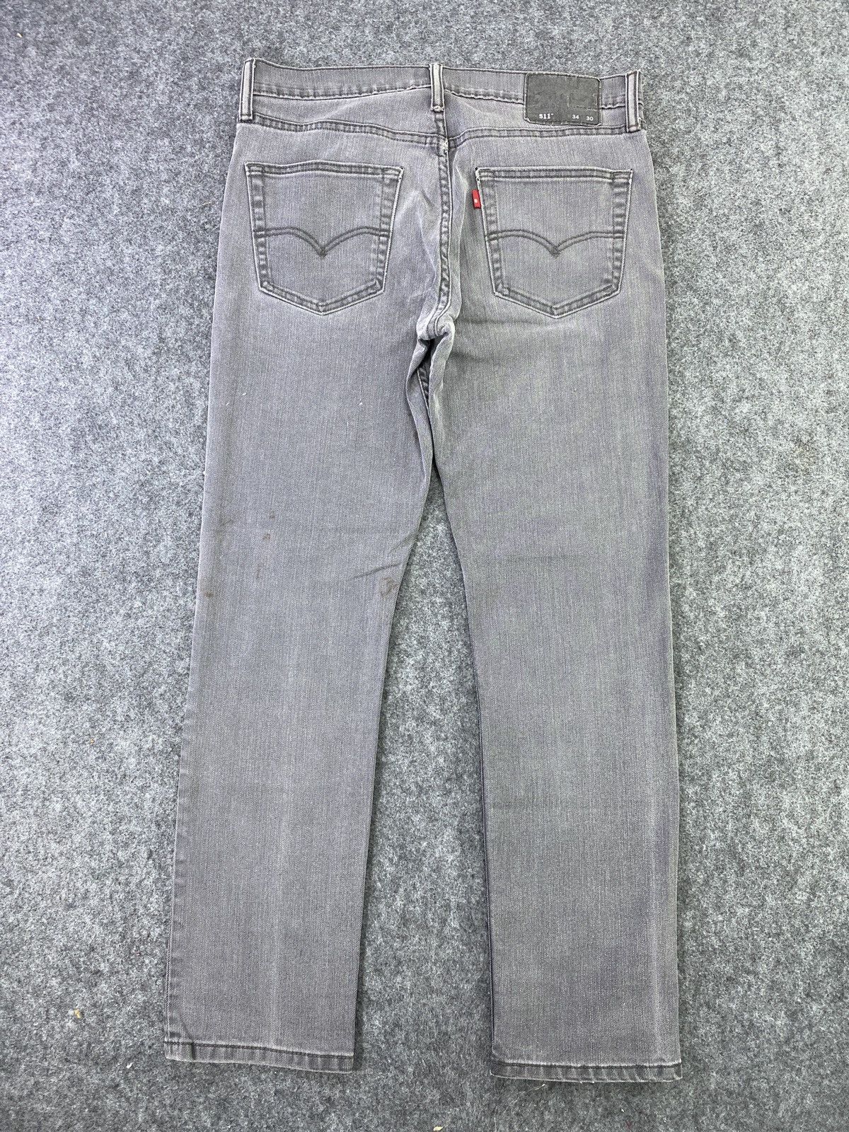 Jean × Levi's × Vintage Vintage Levis 511 Single “R” Faded Grey Jeans - J004 Size US 34 / EU 50 - 3 Thumbnail