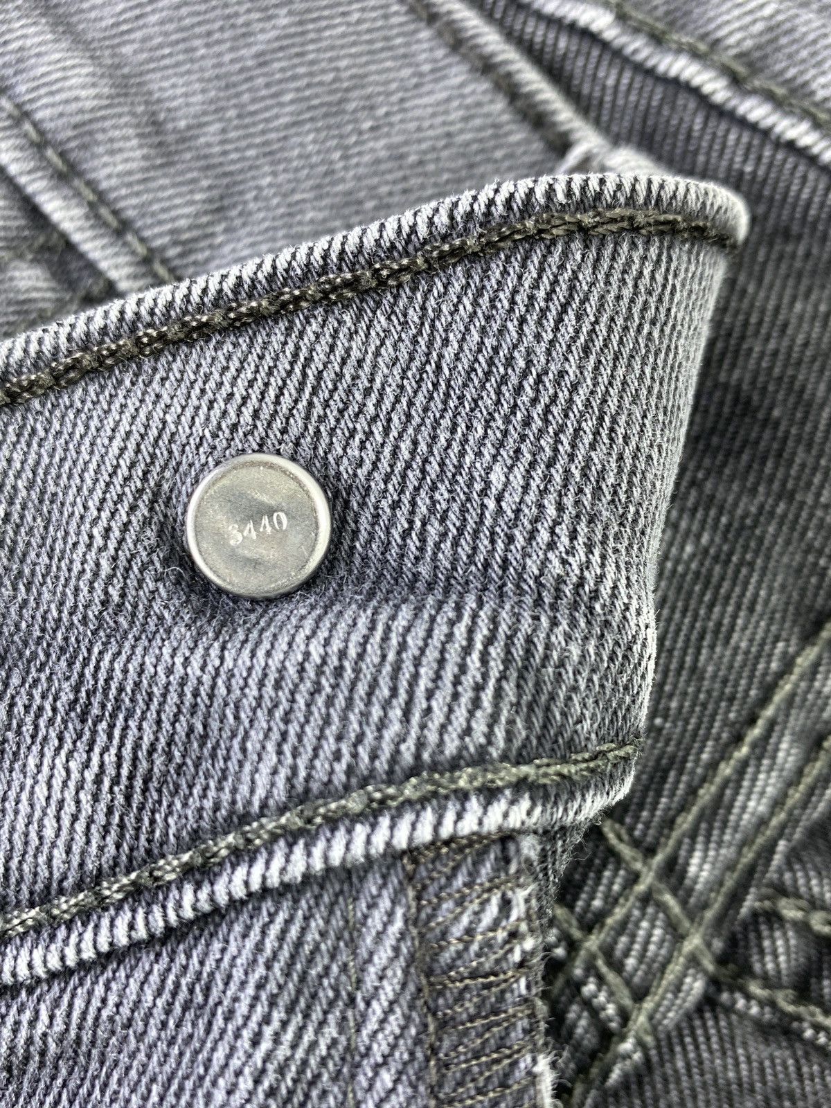Jean × Levi's × Vintage Vintage Levis 511 Single “R” Faded Grey Jeans - J004 Size US 34 / EU 50 - 6 Thumbnail