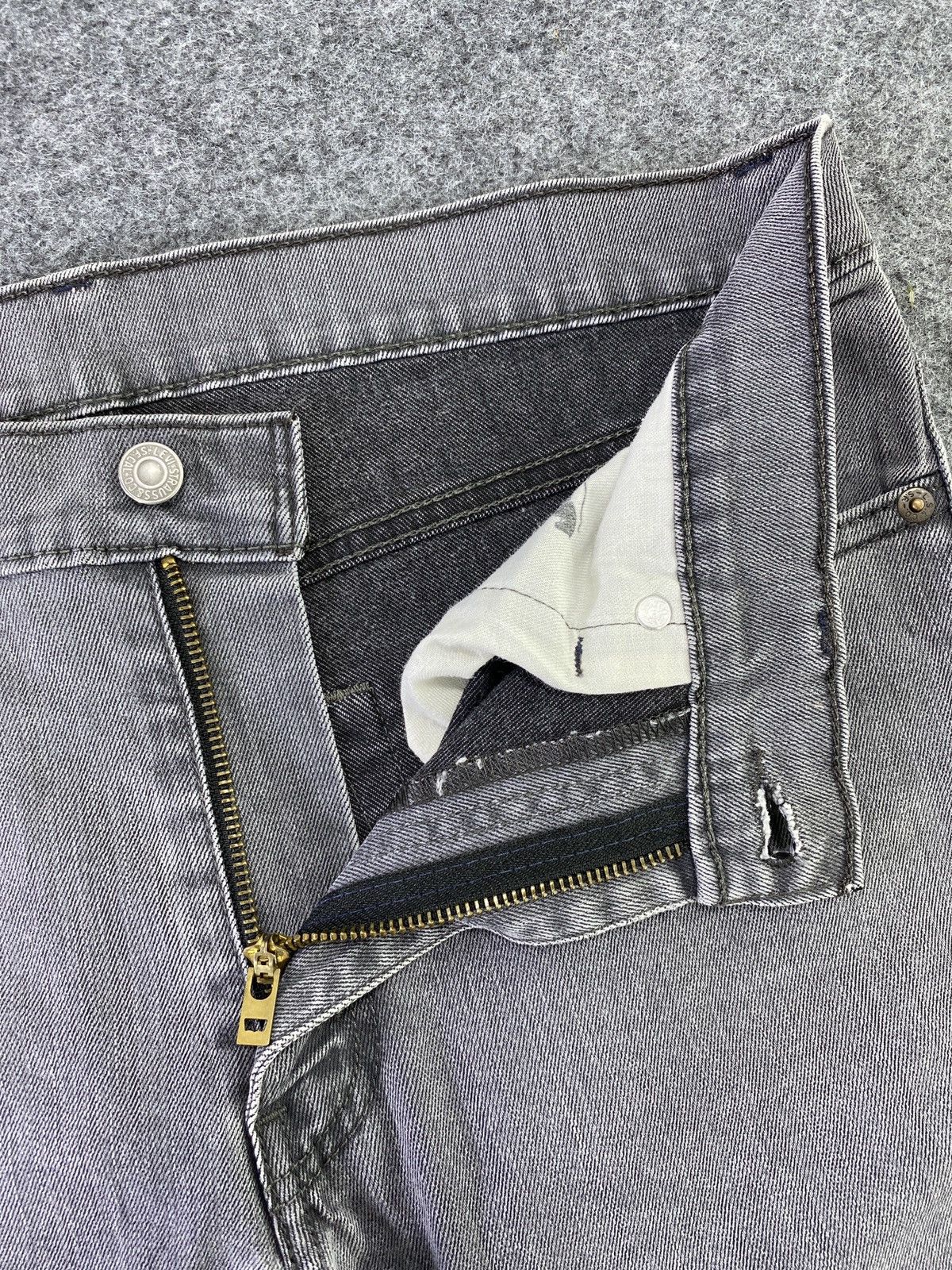 Jean × Levi's × Vintage Vintage Levis 511 Single “R” Faded Grey Jeans - J004 Size US 34 / EU 50 - 5 Thumbnail