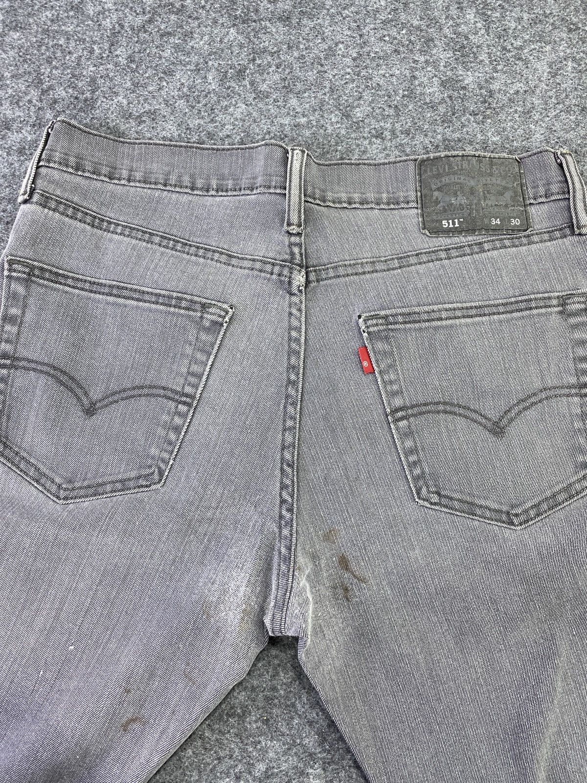 Jean × Levi's × Vintage Vintage Levis 511 Single “R” Faded Grey Jeans - J004 Size US 34 / EU 50 - 11 Thumbnail