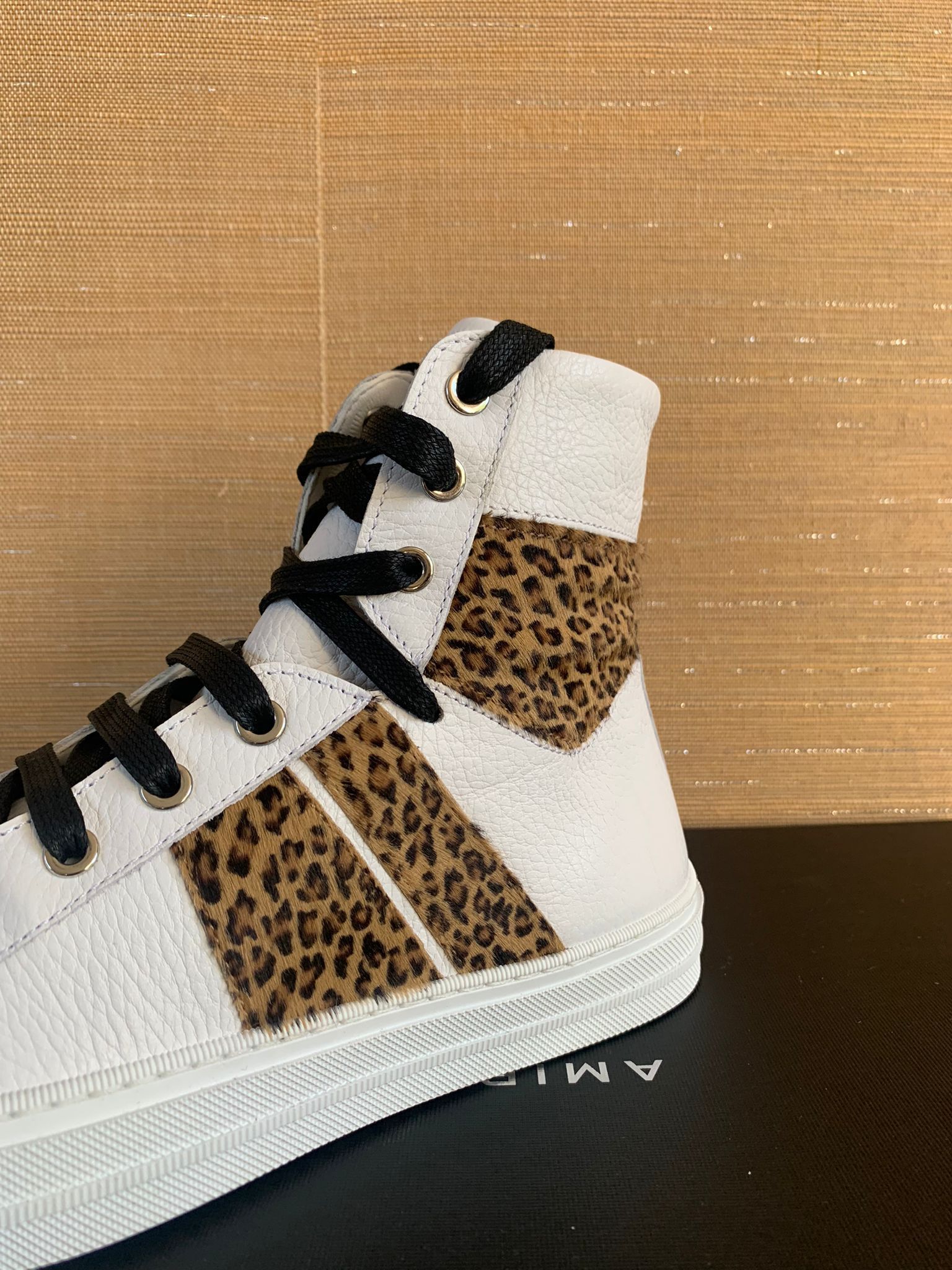 Amiri High Top Sunset Sneakers in White / Leopard Size US 7 / EU 40 - 10 Thumbnail
