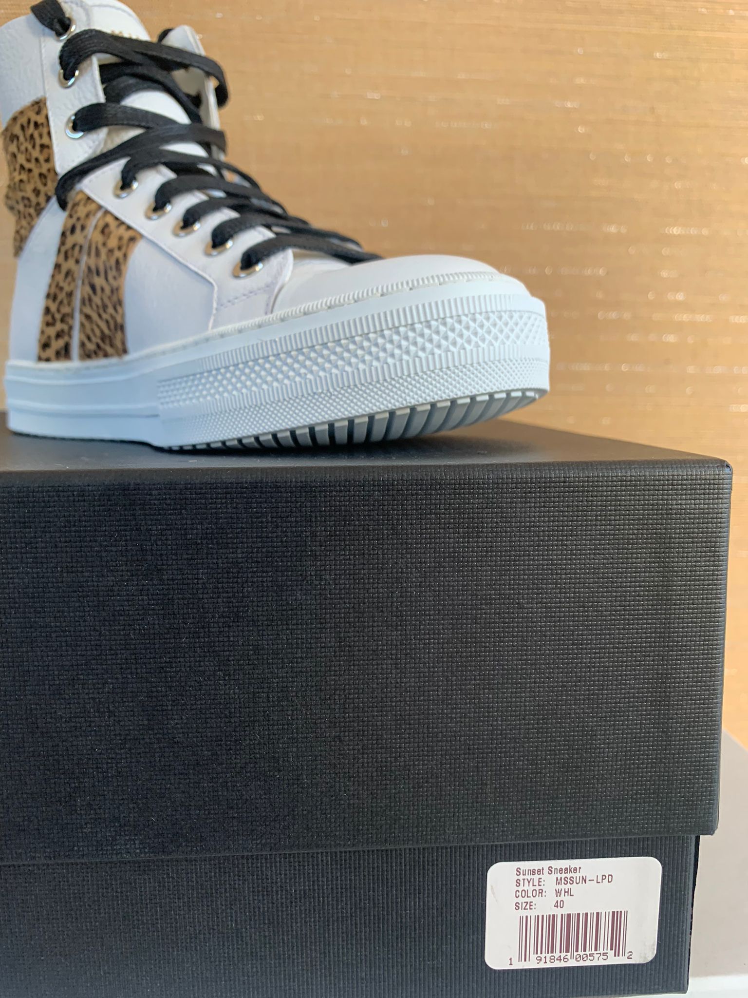 Amiri High Top Sunset Sneakers in White / Leopard Size US 7 / EU 40 - 11 Thumbnail