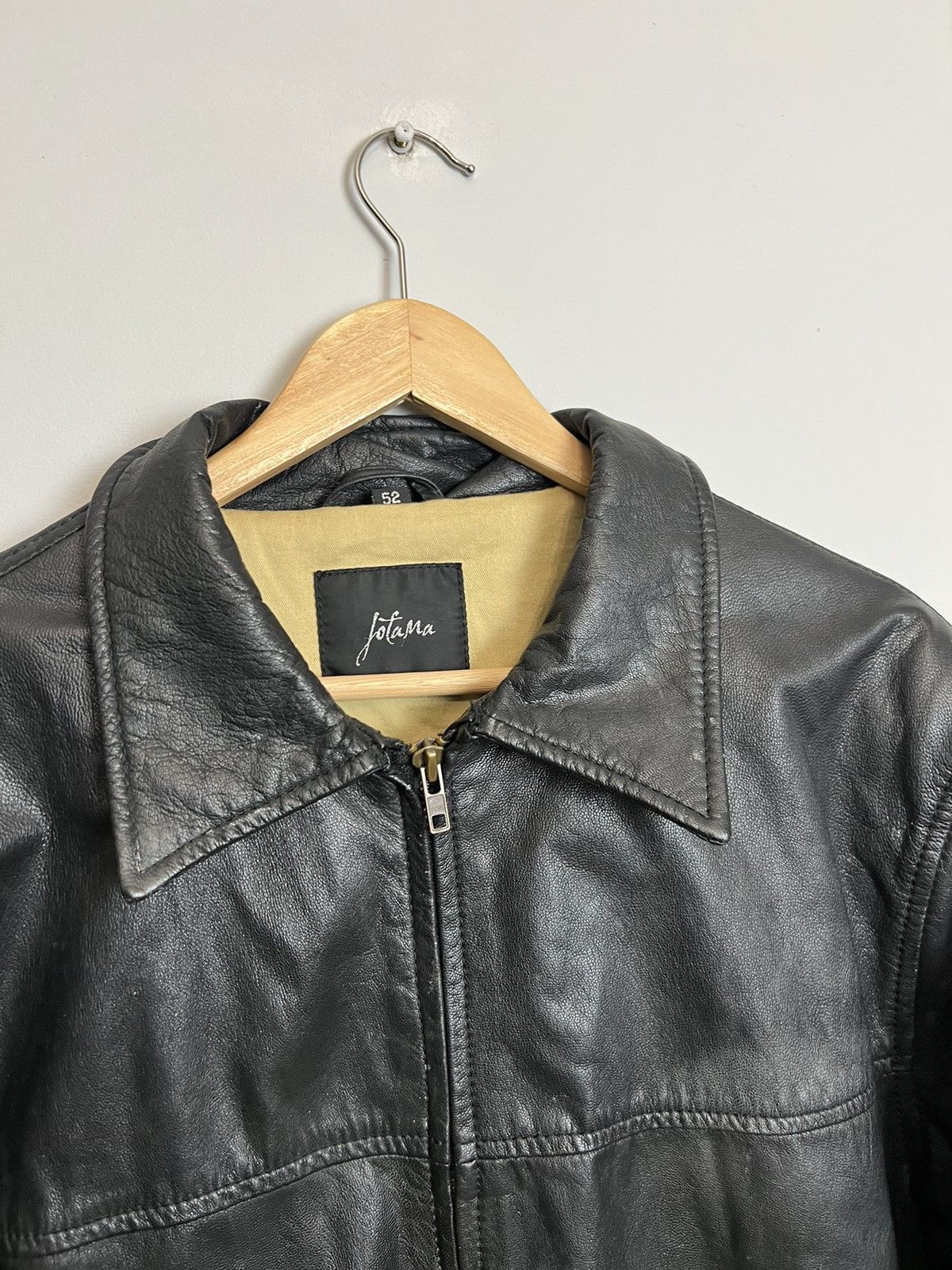 Leather Vintage Genuine Real Leather Jacket High Quality Rock Punk Size US L / EU 52-54 / 3 - 3 Thumbnail