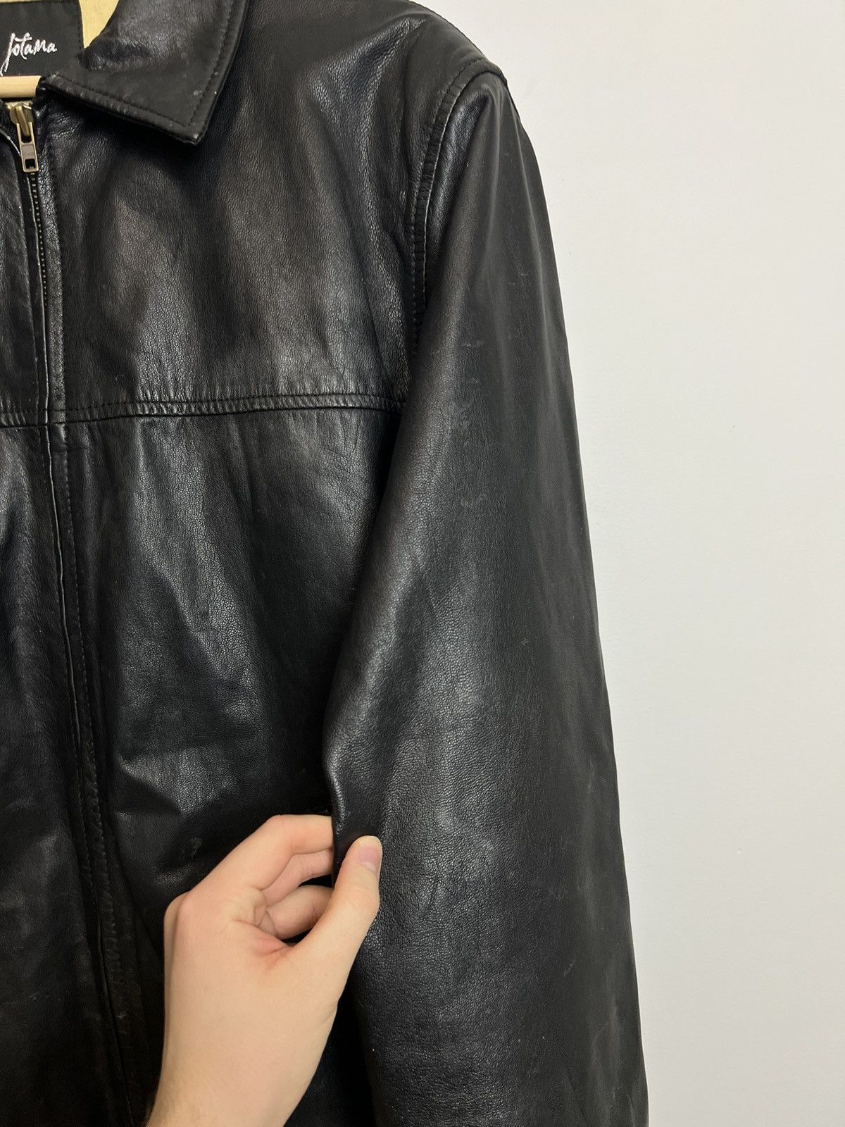 Leather Vintage Genuine Real Leather Jacket High Quality Rock Punk Size US L / EU 52-54 / 3 - 4 Thumbnail