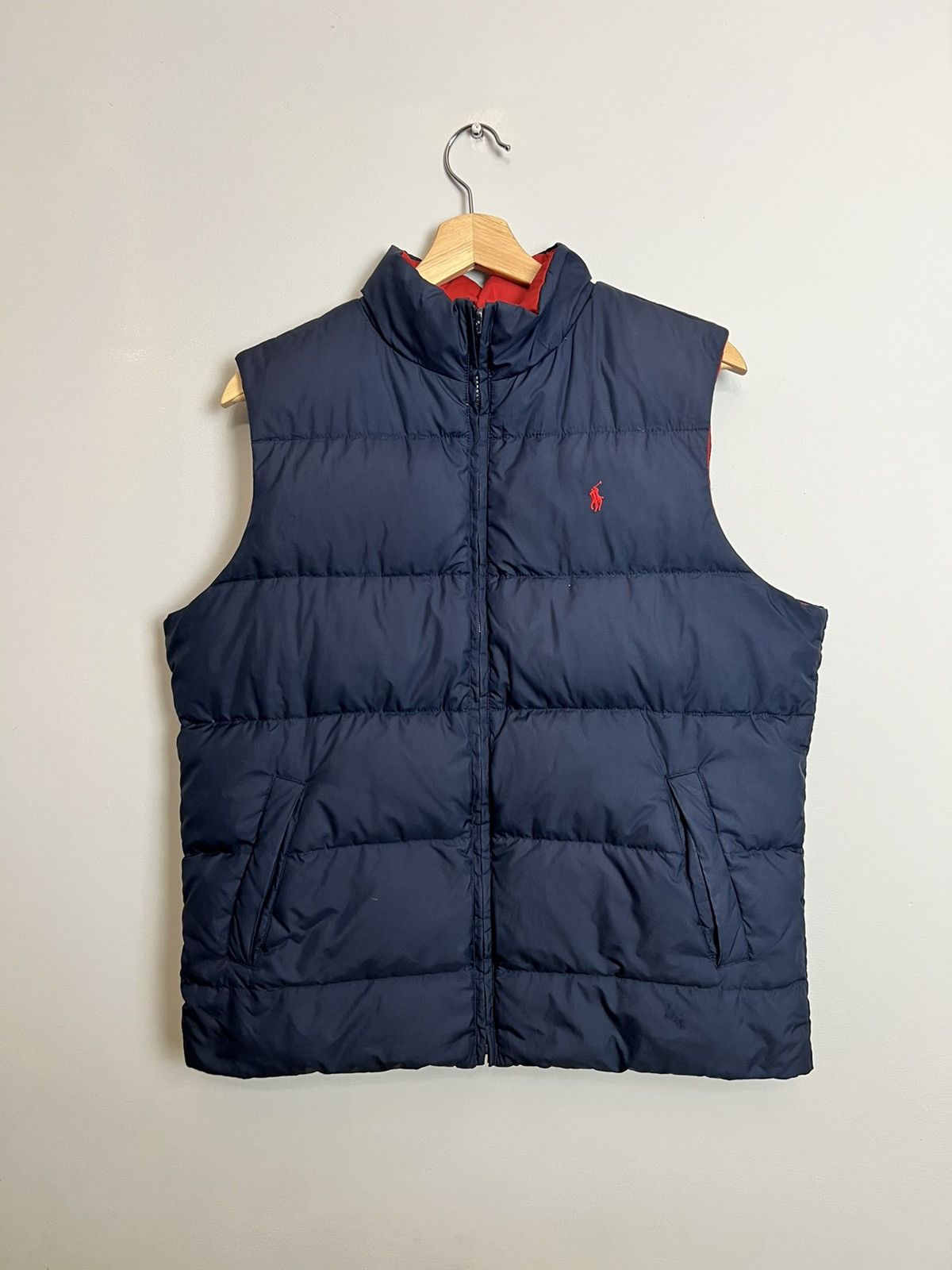 Polo Ralph Lauren Vintage Y2K Ralph Lauren Reversible Down Puffer Vest Size Size US S / EU 44-46 / 1 - 1 Thumbnail